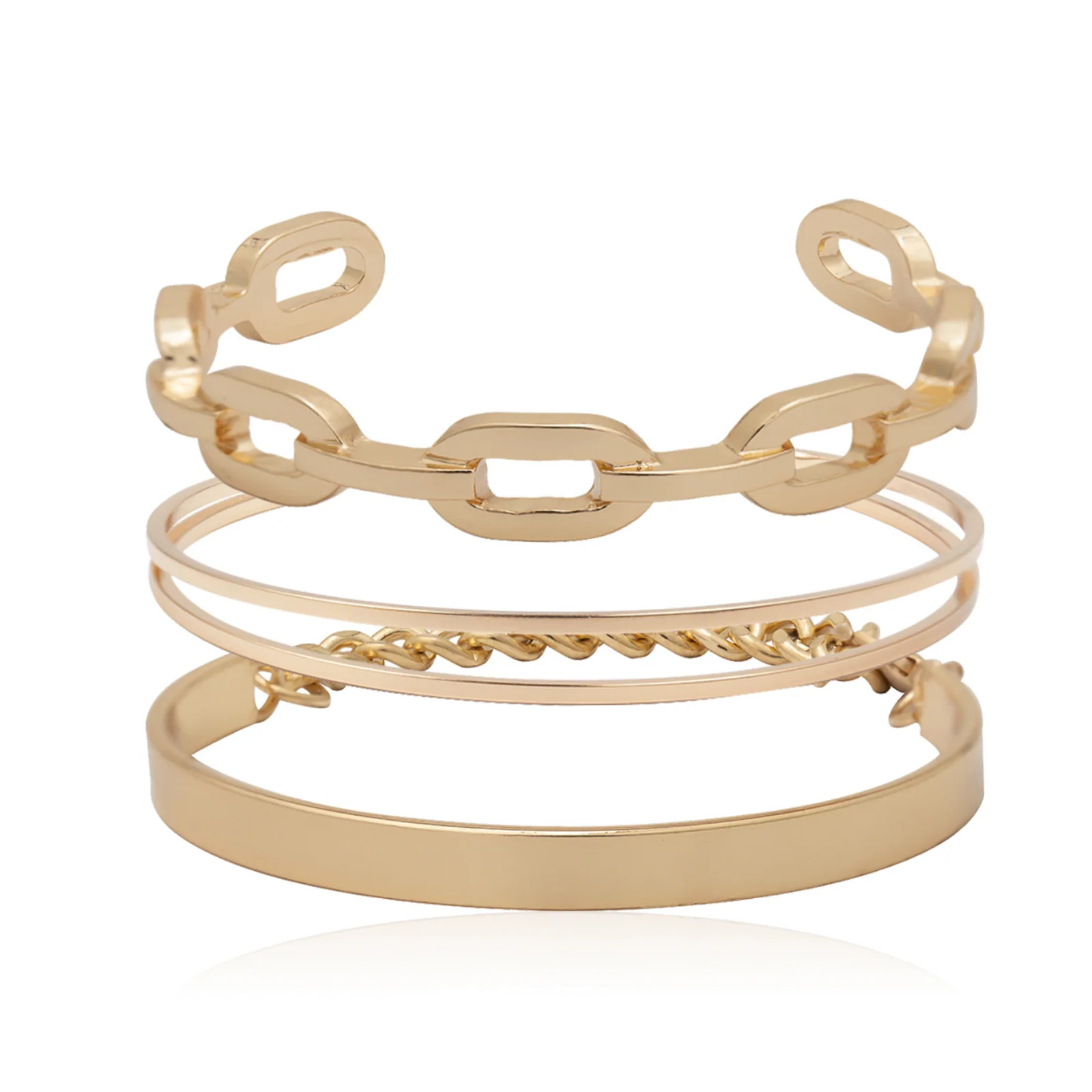 Deandra Gold Watch Bracelet Stack - Image 7