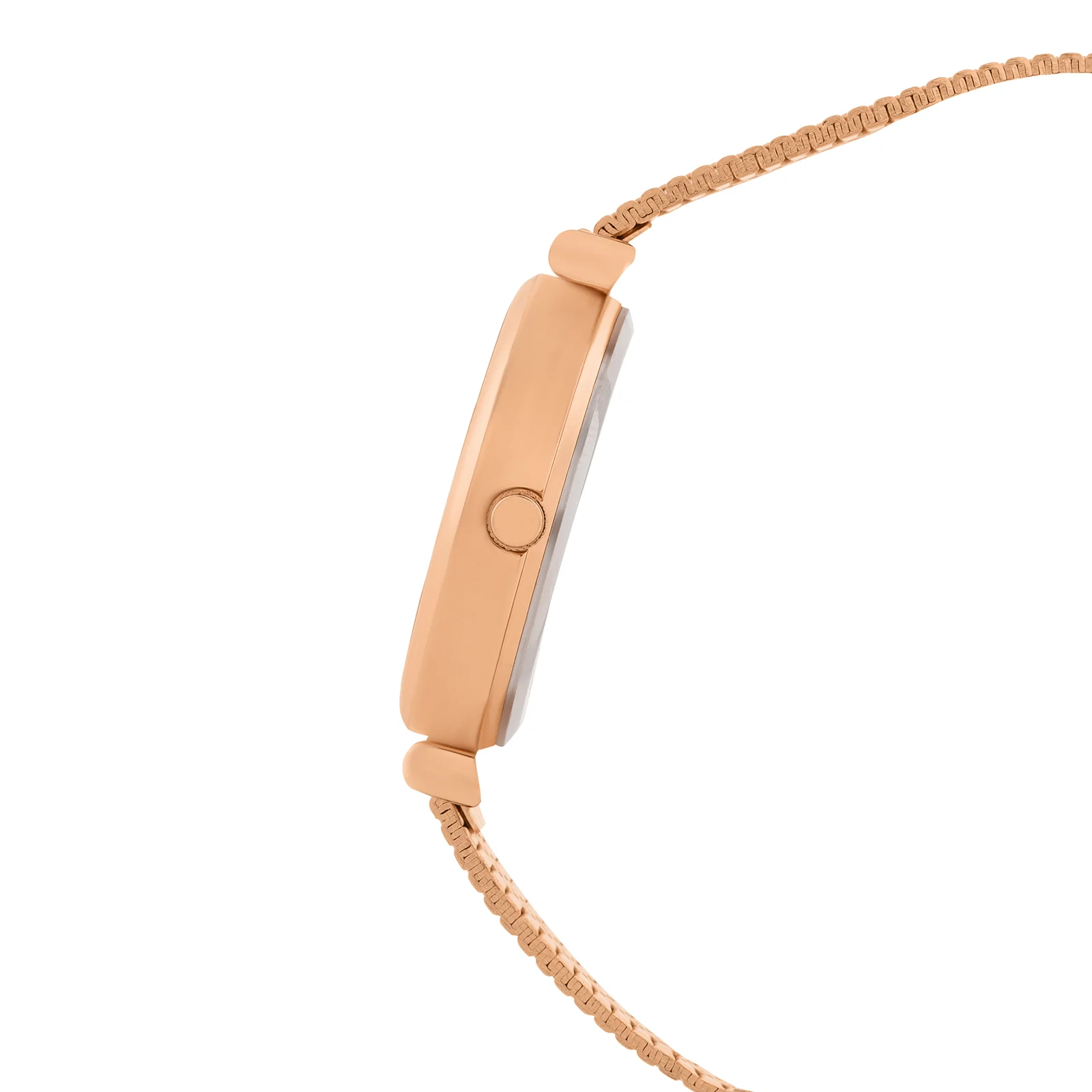 Demi Black Medium Dial Rose Gold Mesh Strap Women's Watch - Image 5