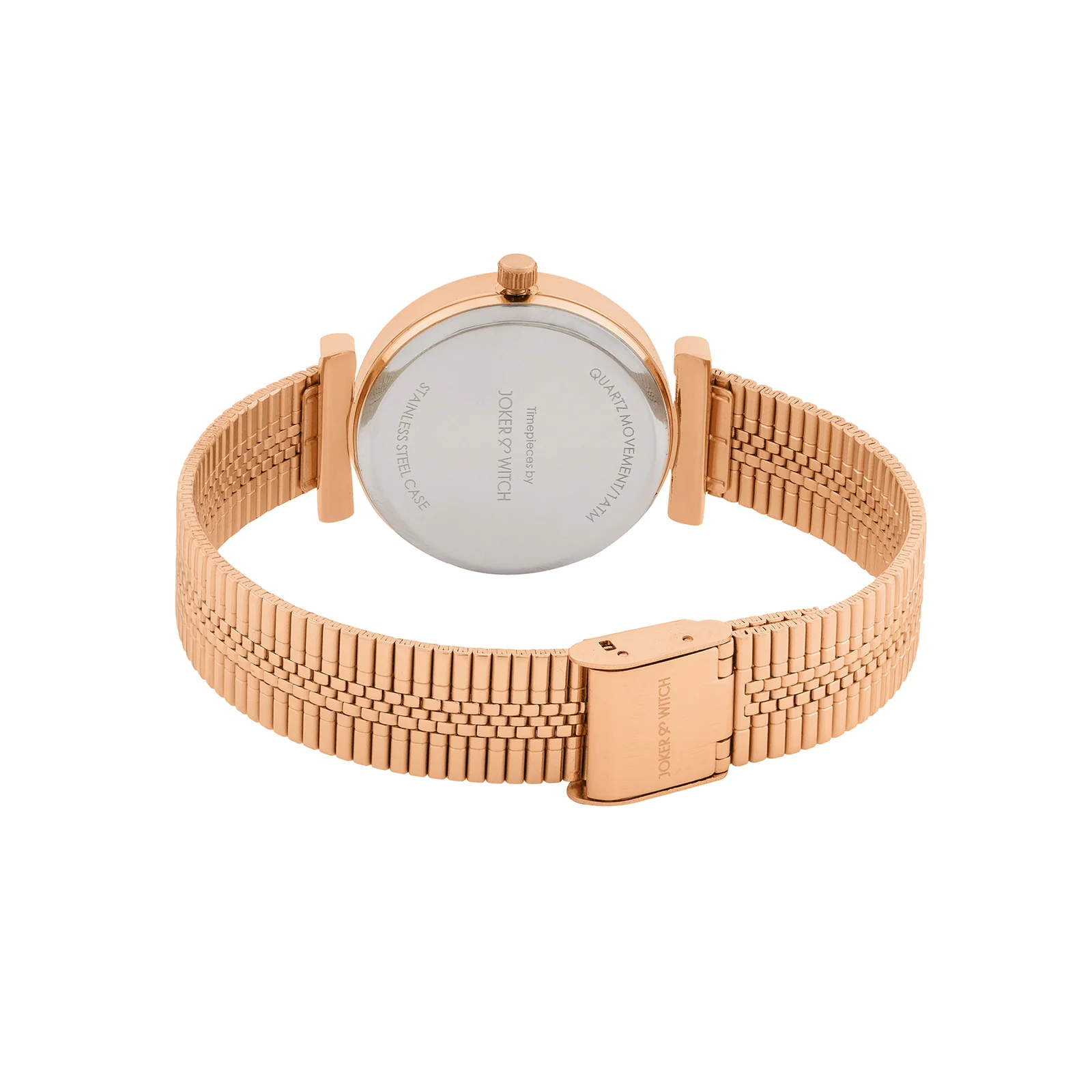 Demi Black Medium Dial Rose Gold Mesh Strap Women's Watch - Image 6
