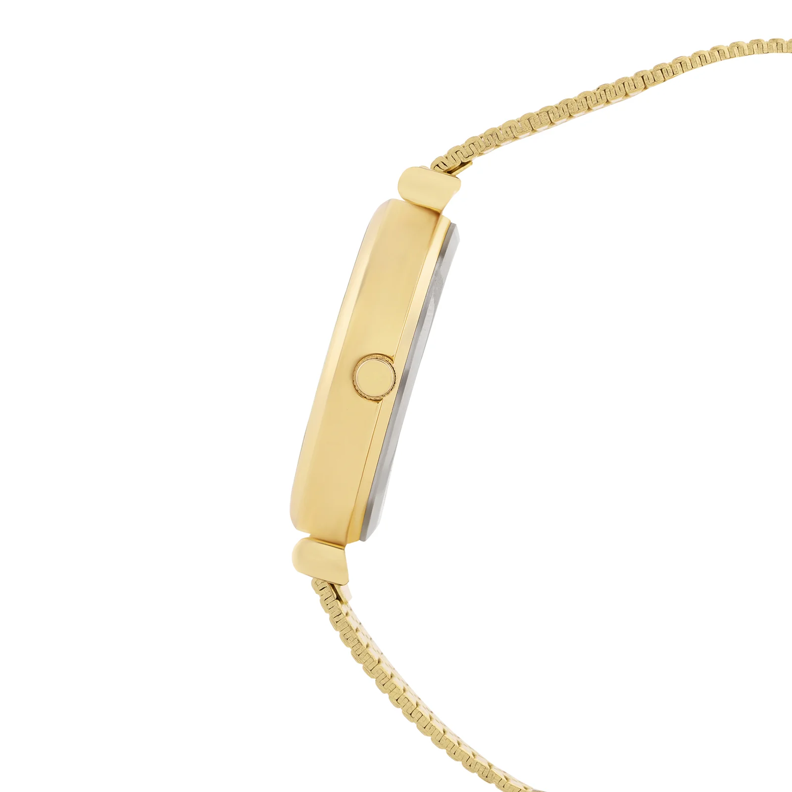 Demi White Medium Dial Gold Mesh Strap Women's Watch - Image 5