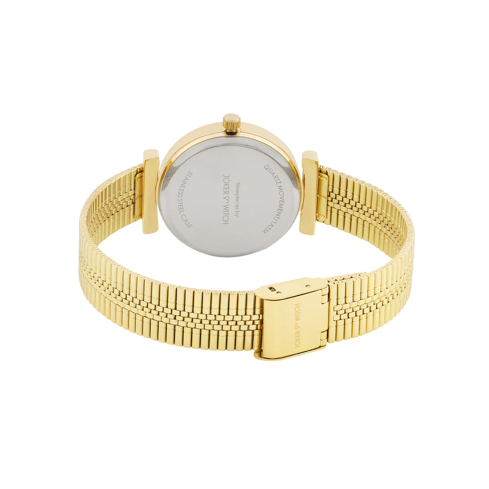 Demi White Medium Dial Gold Mesh Strap Women's Watch - Image 6