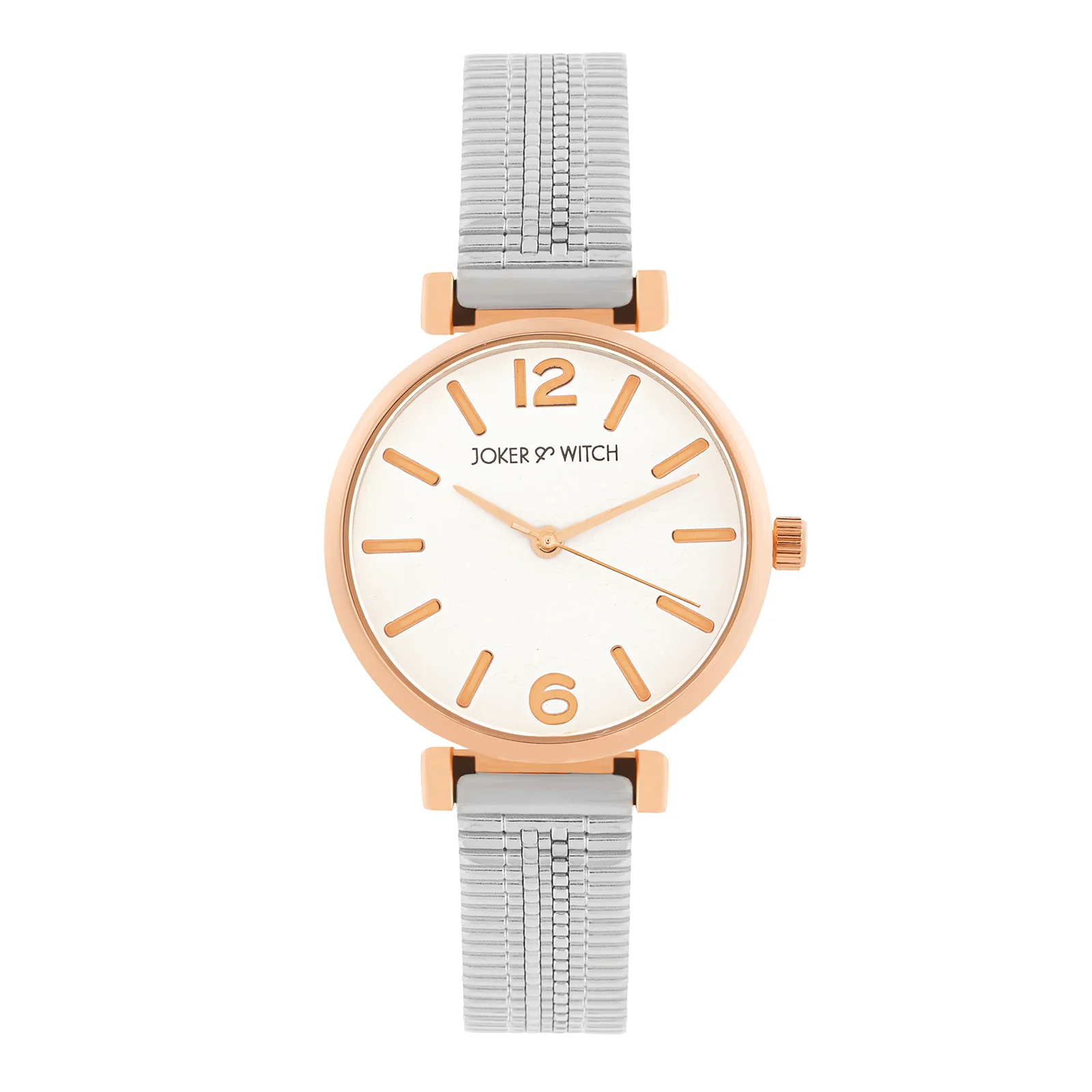 Demi White Medium Dial Silver Mesh Strap Women's Watch - Image 3