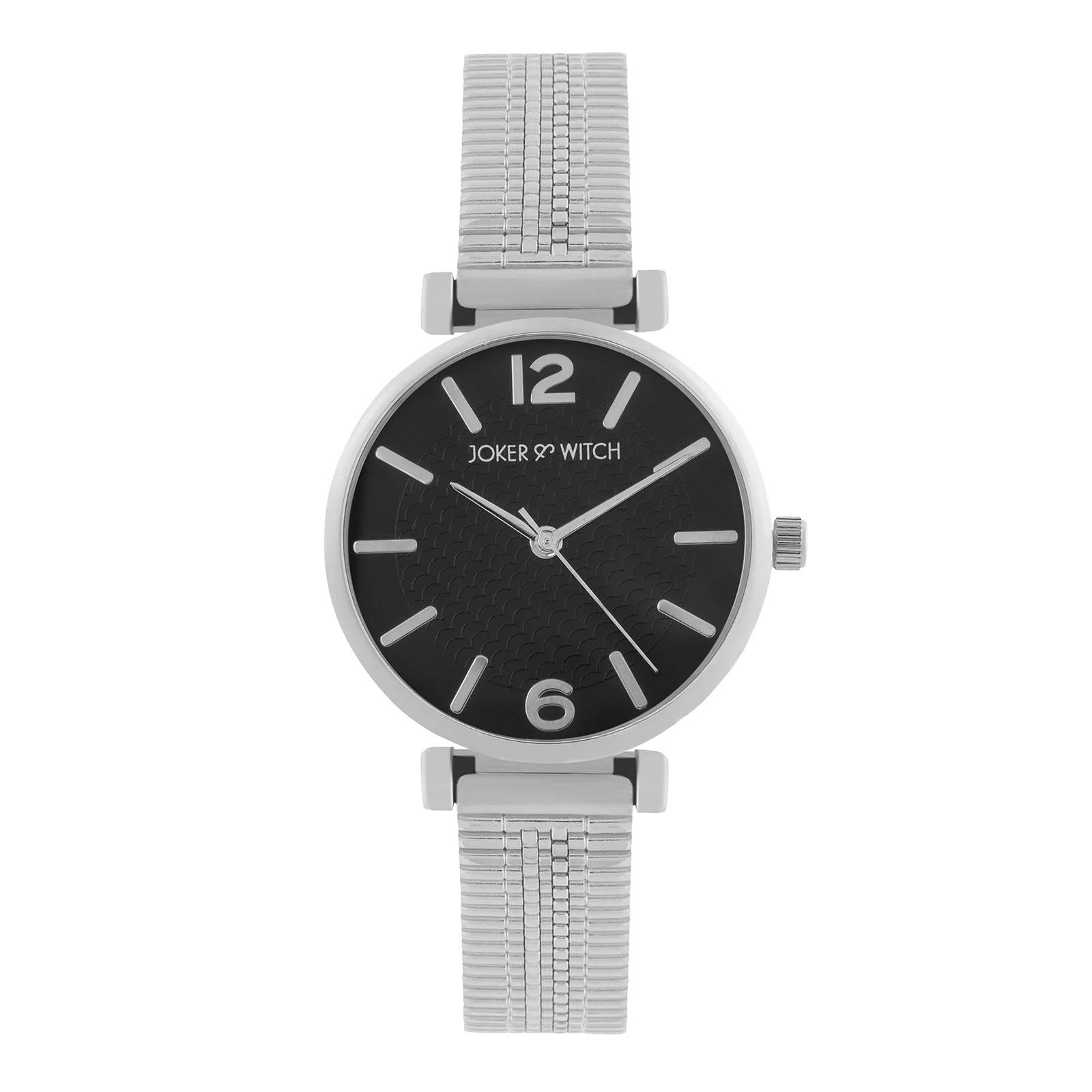 Demi Black Medium Dial Silver Mesh Strap Women's Watch - Image 3
