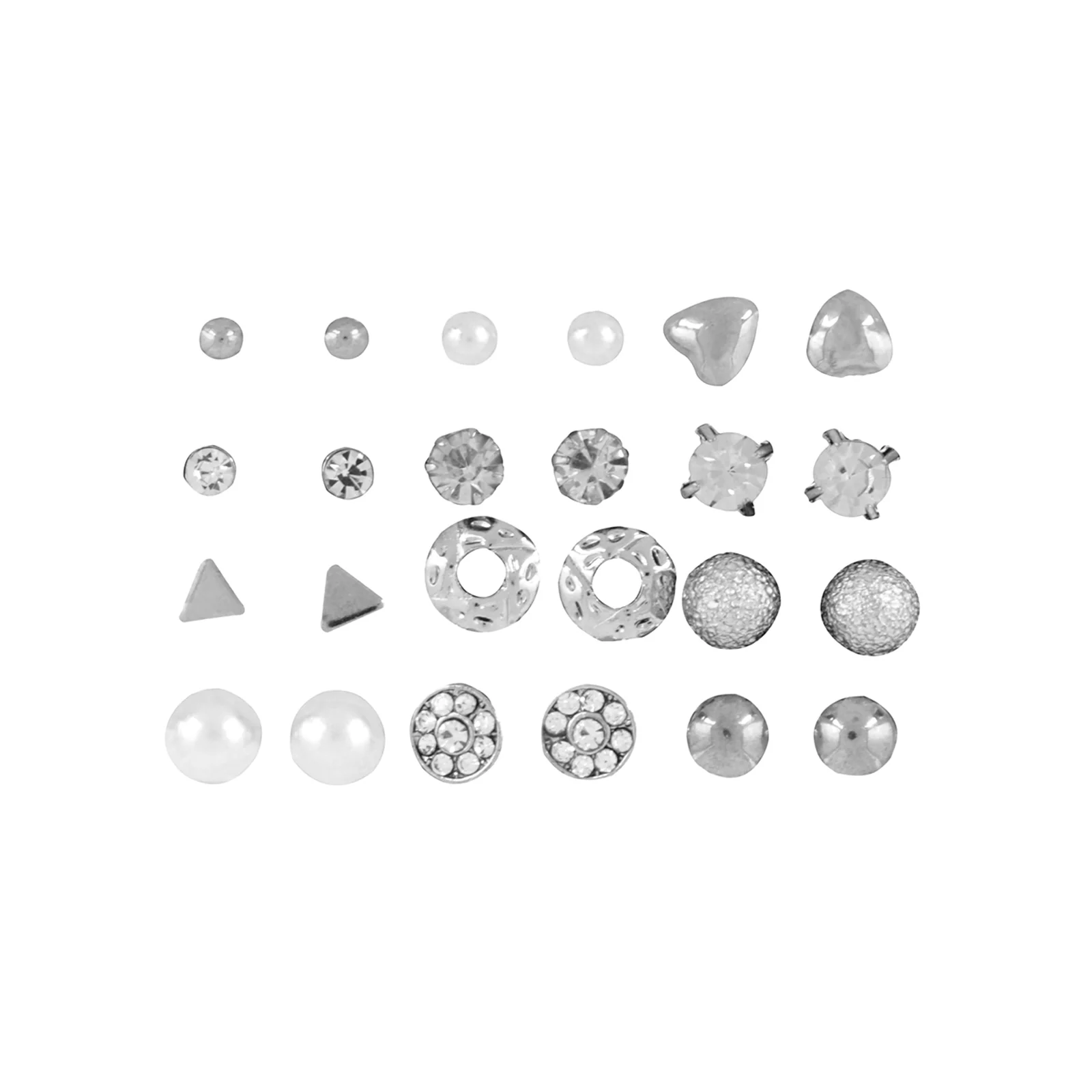 Bewitched Desire Me Silver Set of 12 Earrings - Image 3