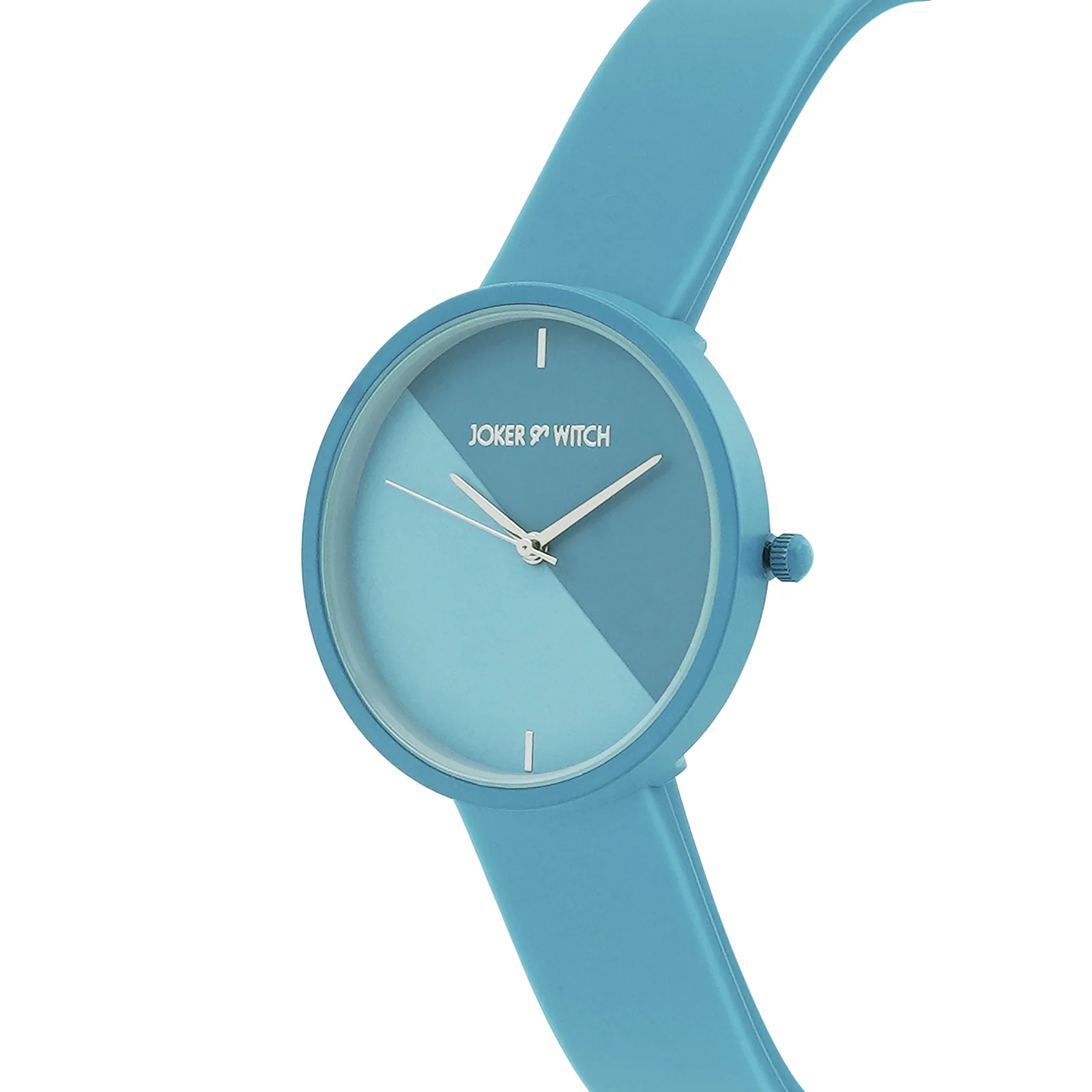 Duet Dewdrop Blue Large Dial Silicone Strap Unisex Watch - Image 4