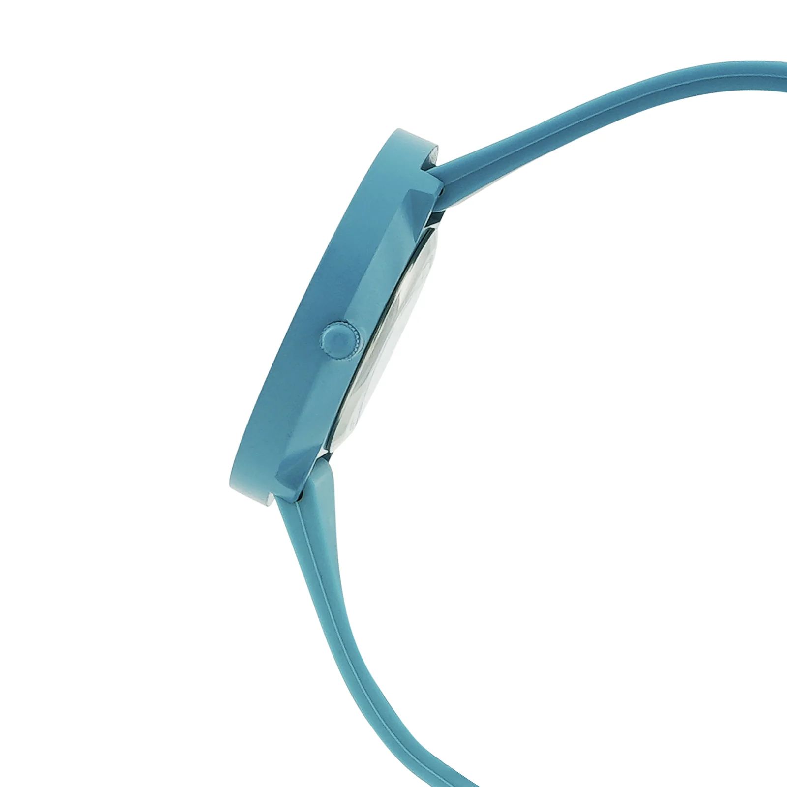 Duet Dewdrop Blue Large Dial Silicone Strap Unisex Watch - Image 5