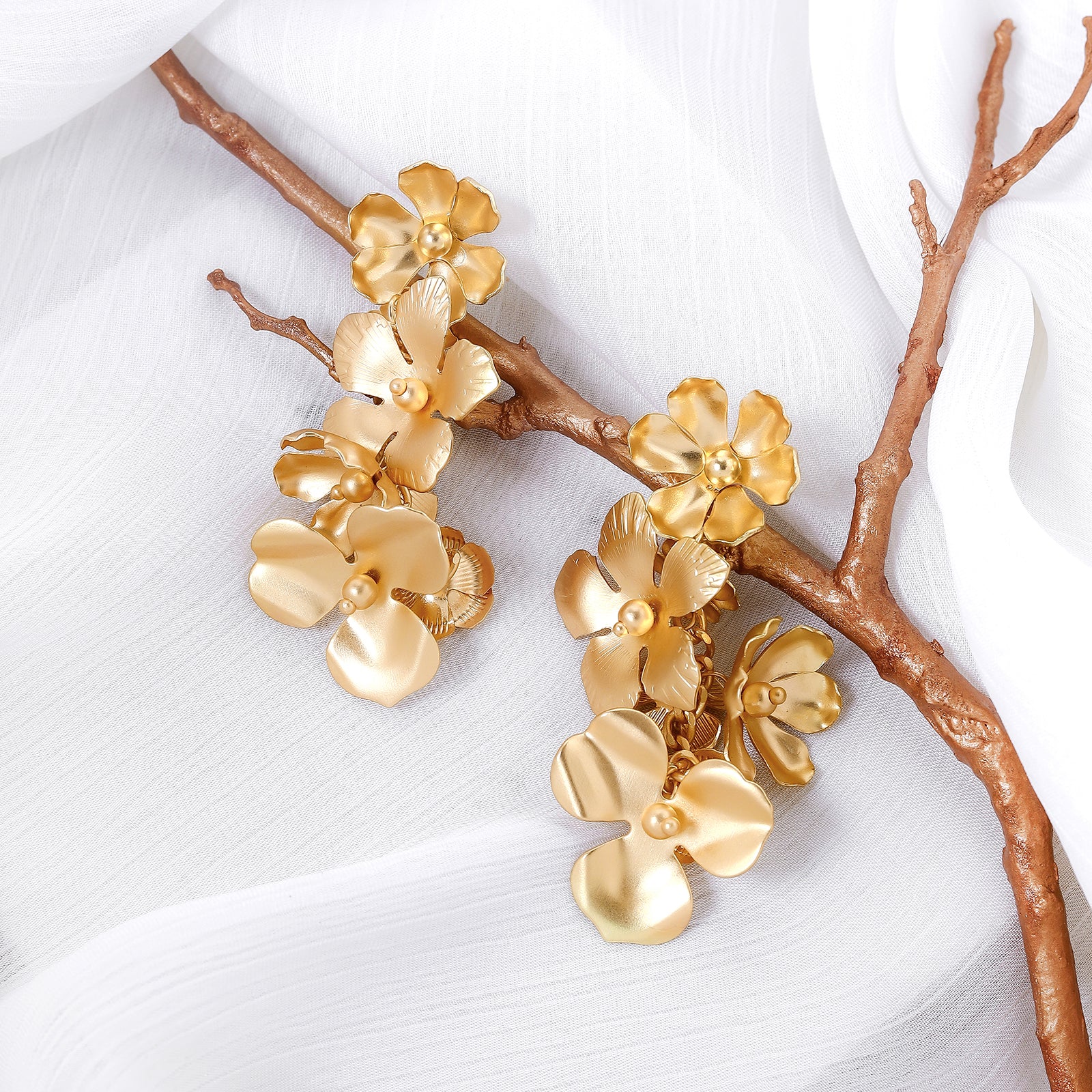 Diantha Gold Earrings - Image 2