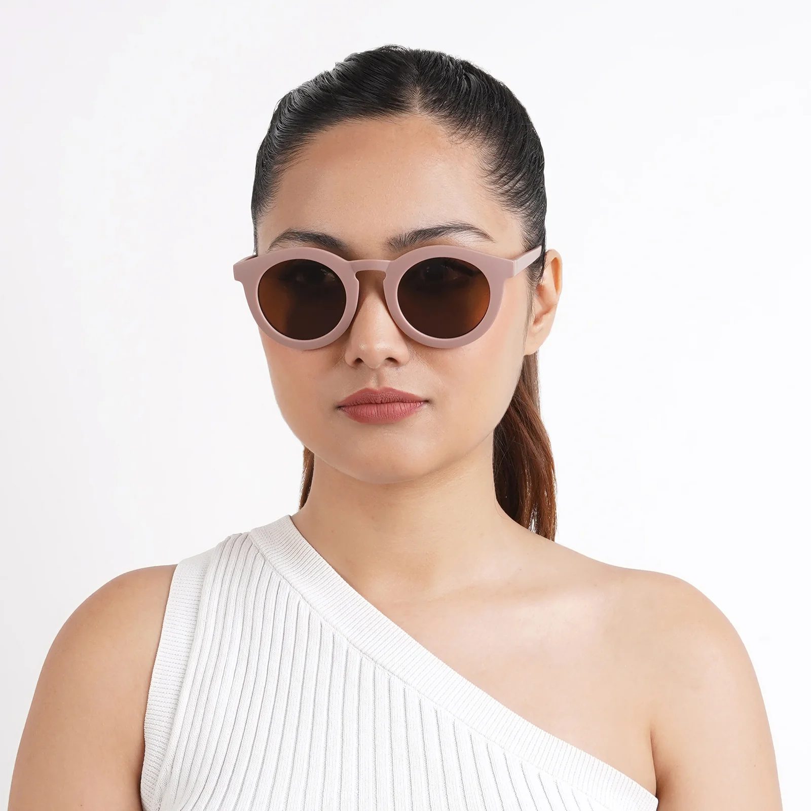 Dion Brown Clubmaster Sunglasses - Image 4