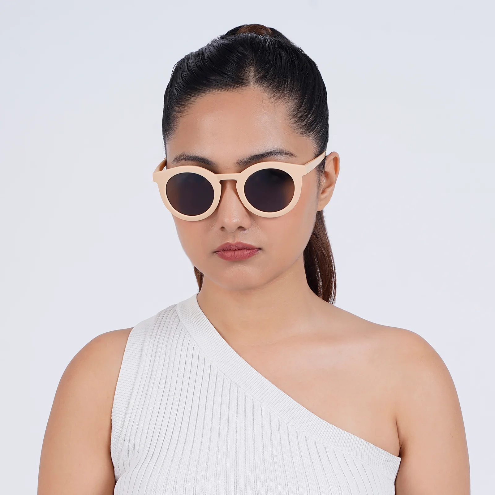 Dion Pink Clubmaster Sunglasses - Image 2