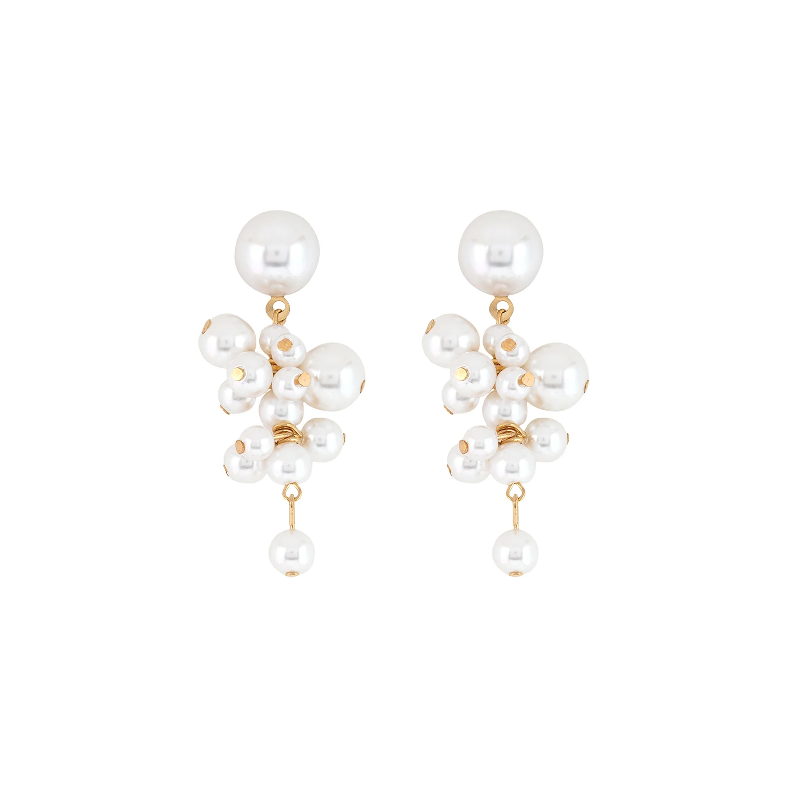 Dixie Pearl Cluster Earrings - Image 3