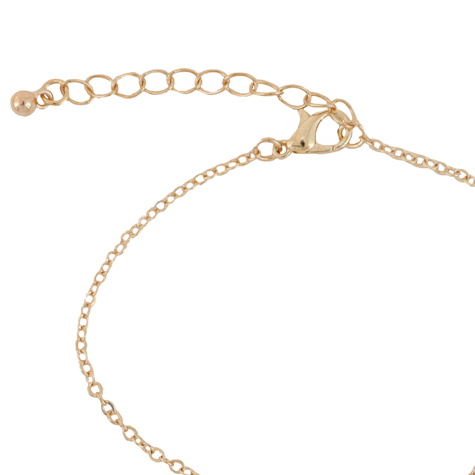 Bewitched Double Heart Gold Linked Bracelet - Image 5