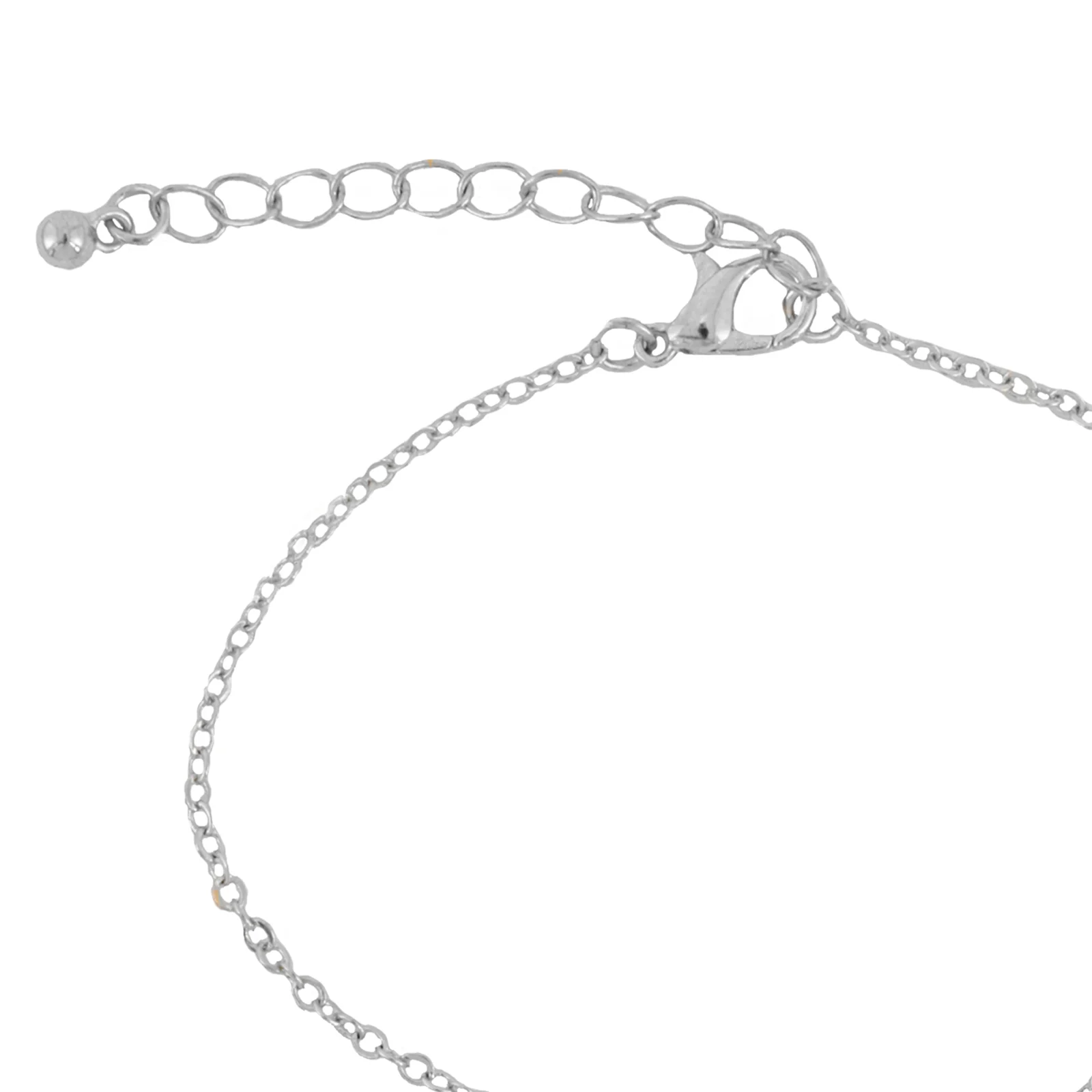 Bewitched Double Heart  Silver Linked Bracelet - Image 3