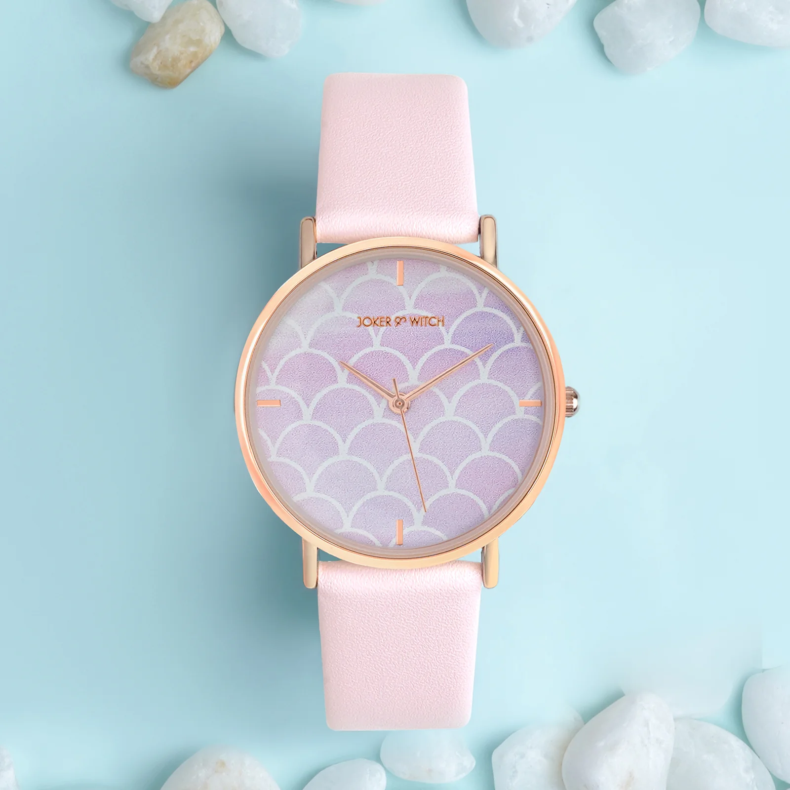 Printed Dreamy Pink Medium Dial PU Strap Women's Watch - Image 3