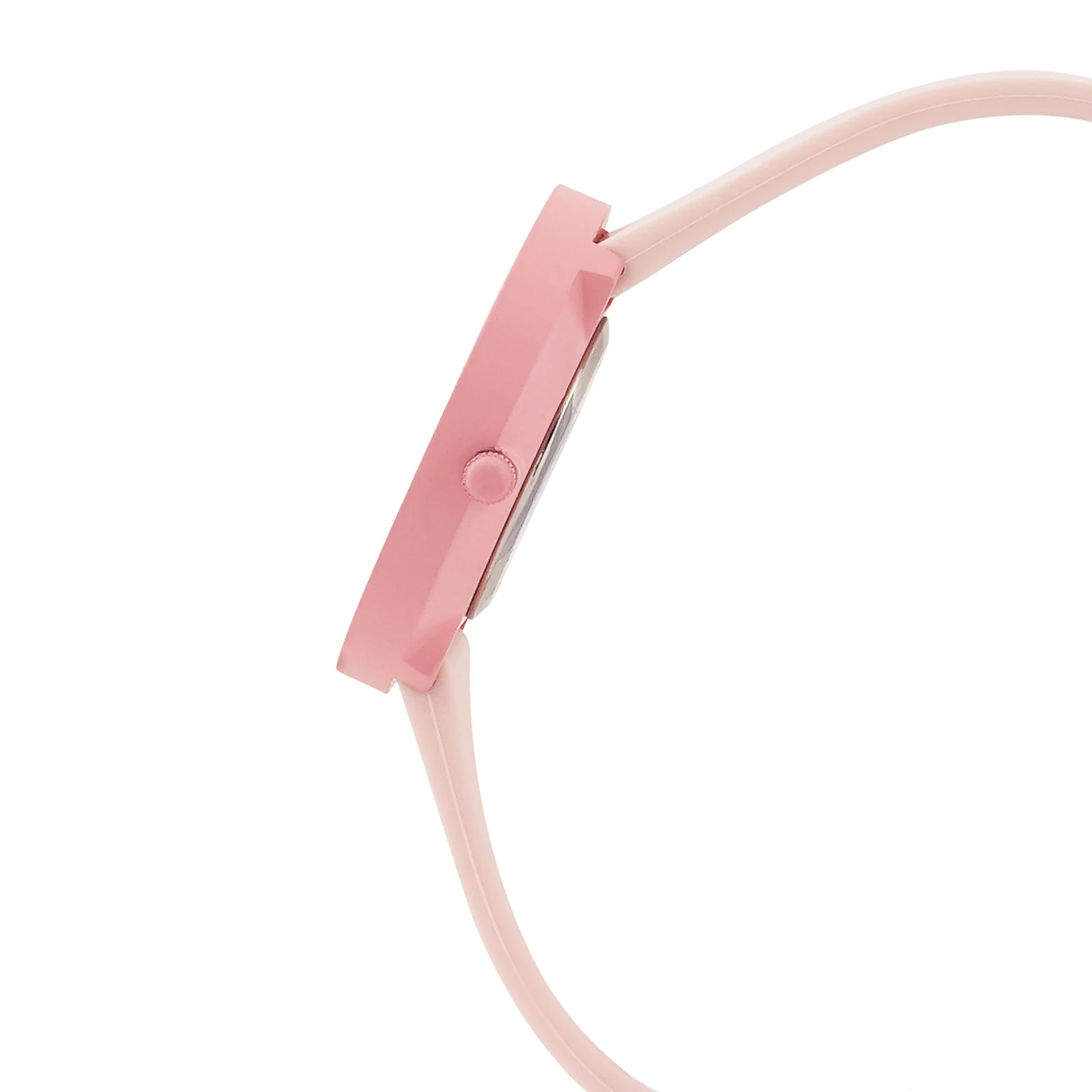Duet Blossom Pink Large Dial Silicone Strap Unisex Watch - Image 5