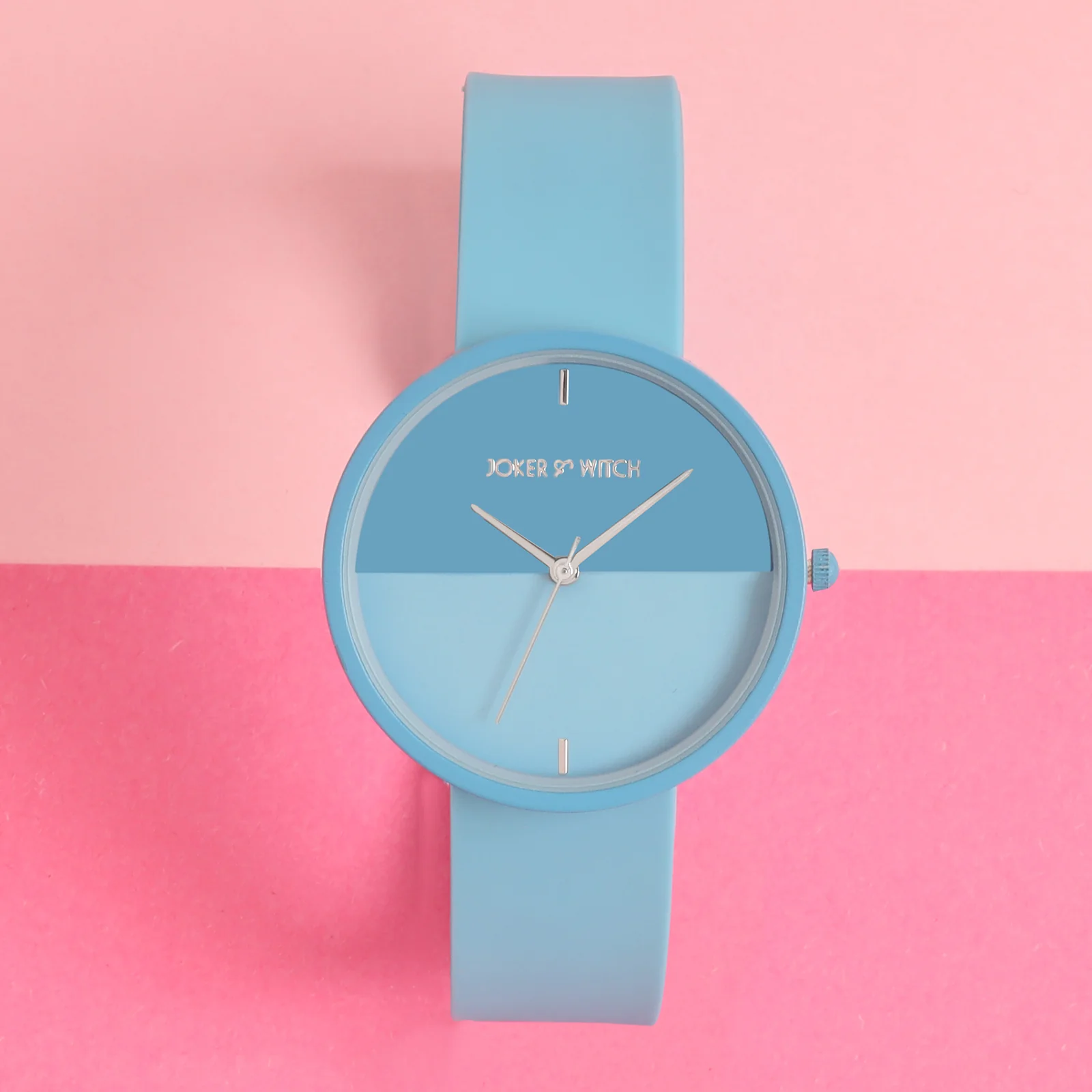 Duet Chroma Blue Large Dial Silicone Strap Unisex Watch - Image 3