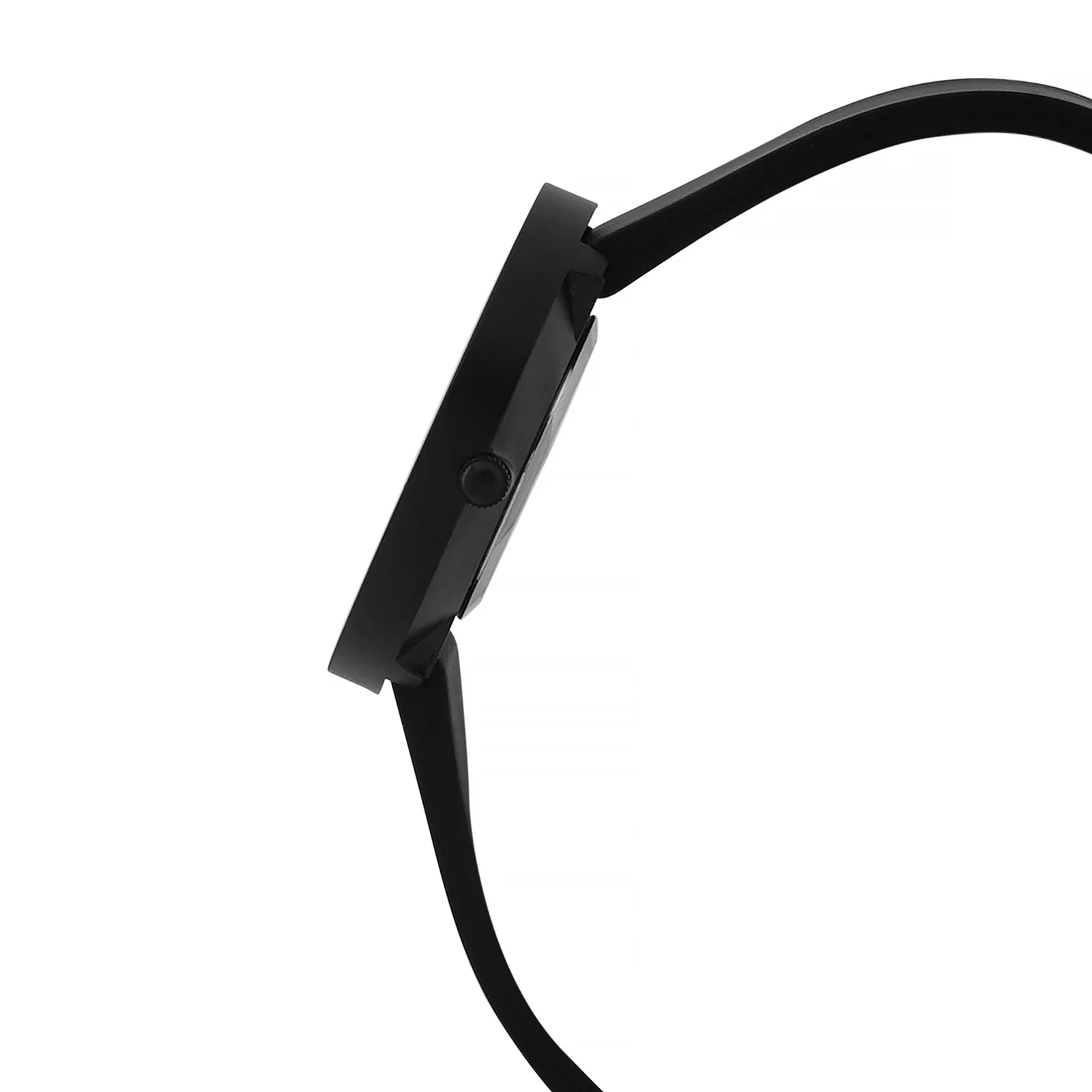 Duet Ecliptic Grey Large Dial Black Silicone Strap Unisex Watch - Image 5