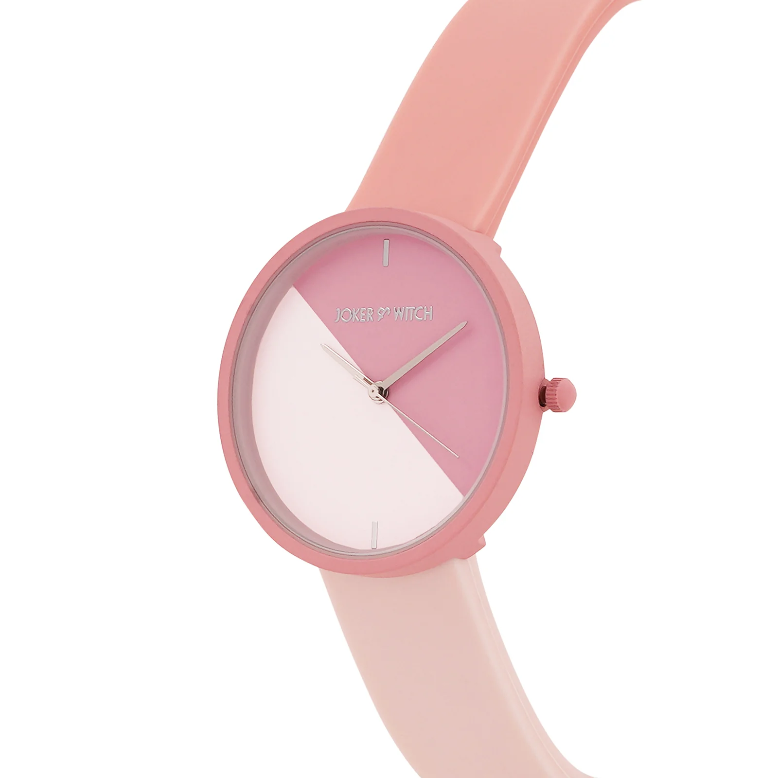 Duet Lily Pink Large Dial Silicone Strap Unisex Watch - Image 4