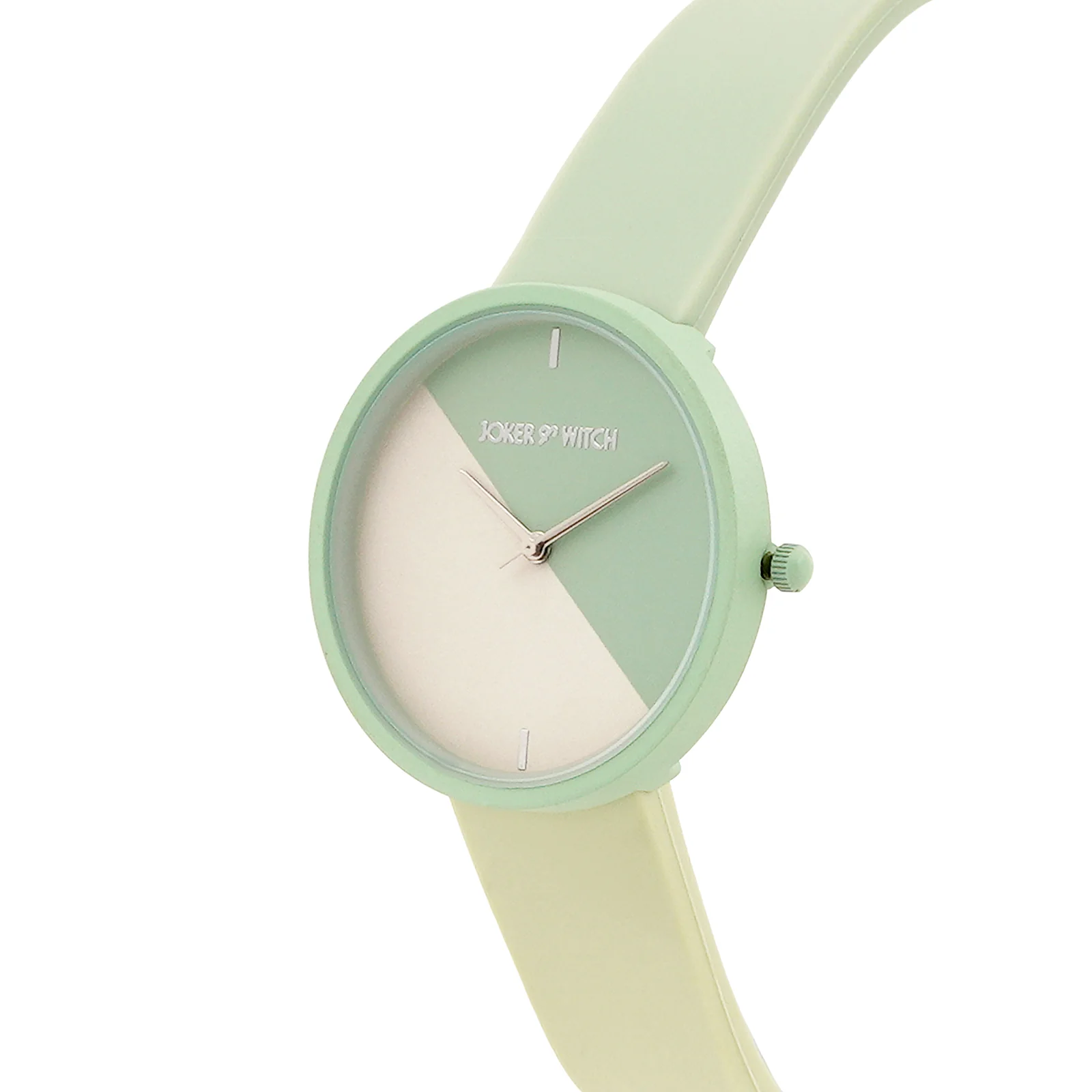 Duet Meadow Green Large Dial Silicone Strap Unisex Watch - Image 4
