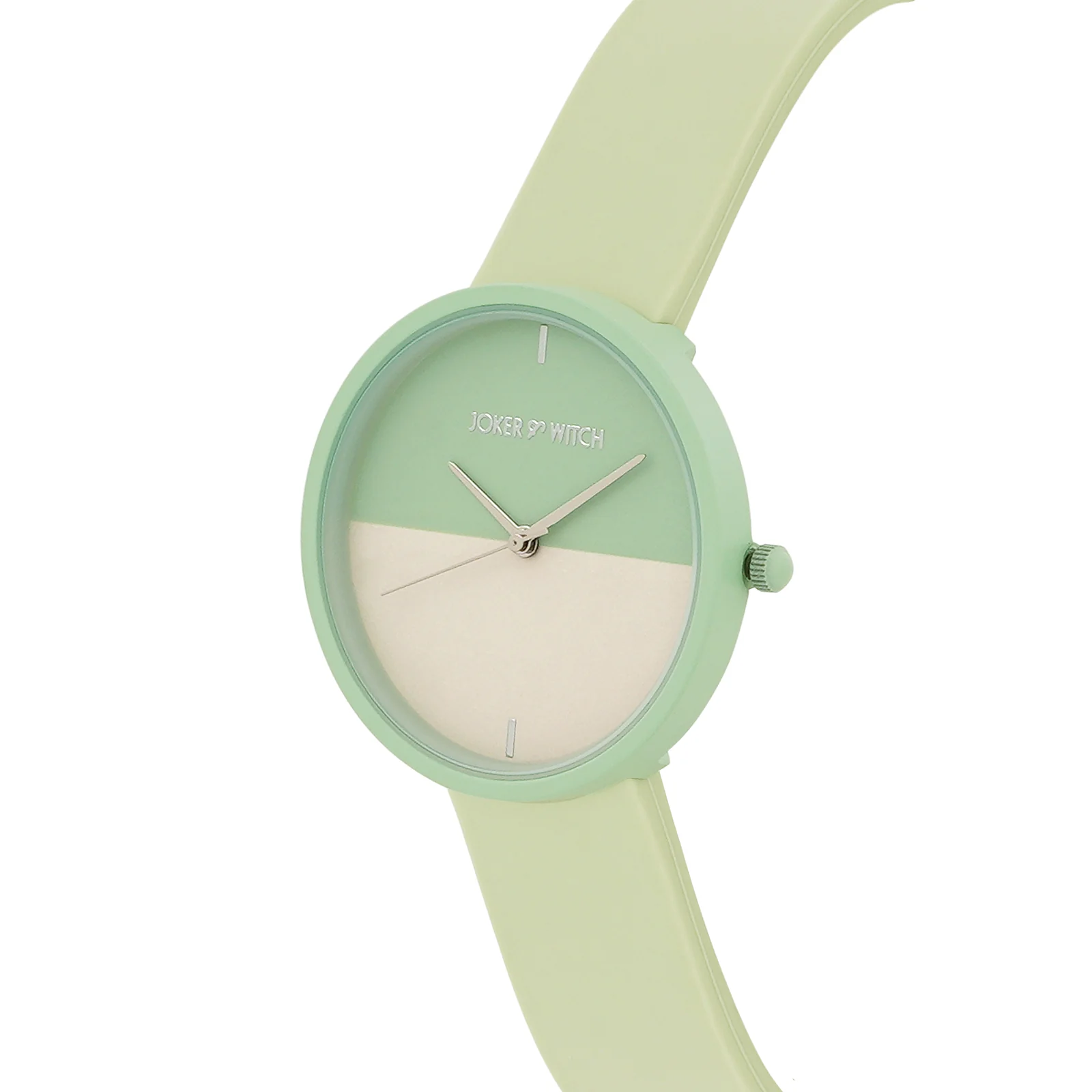Duet Vibrance Green Large Dial Silicone Strap Unisex Watch - Image 4