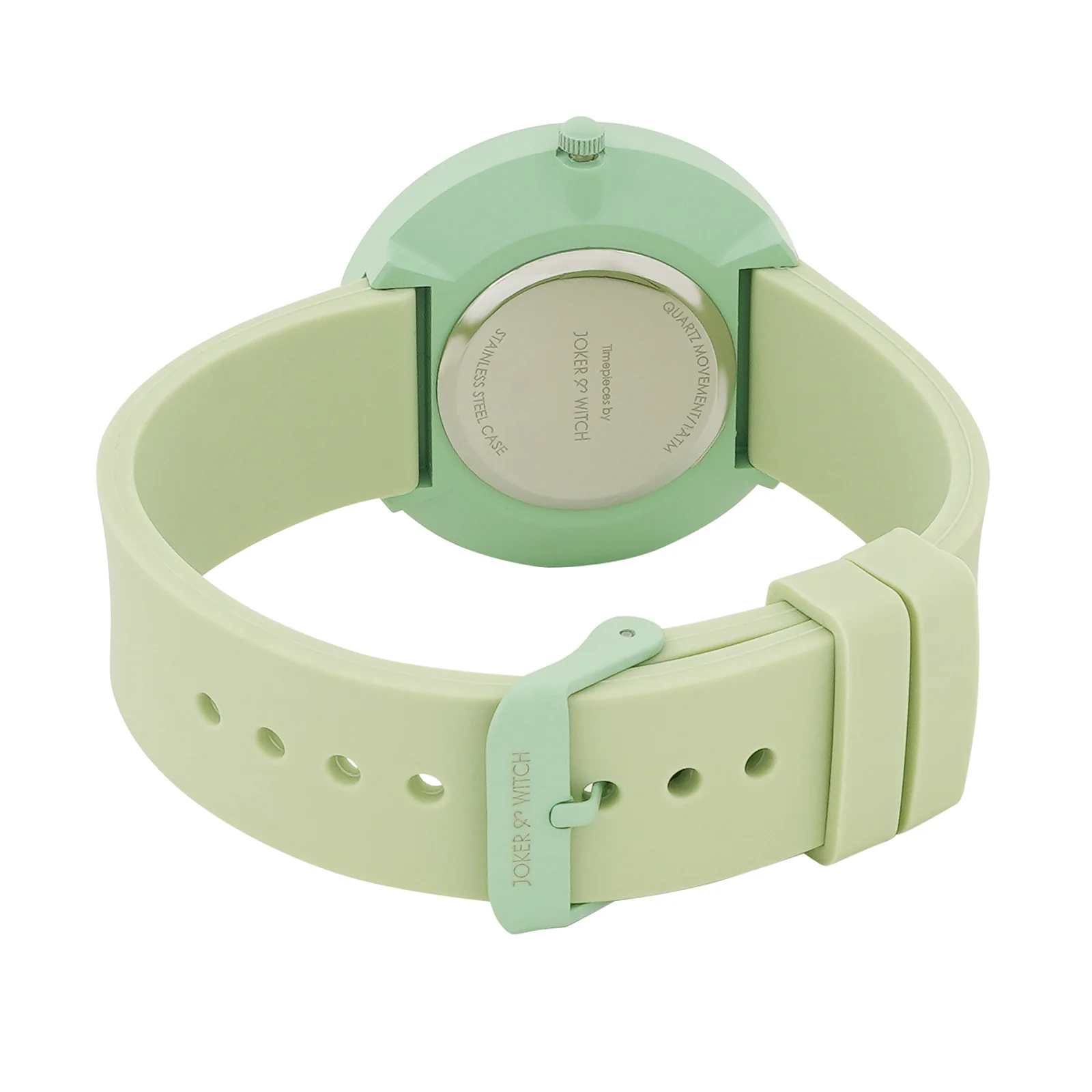 Duet Vibrance Green Large Dial Silicone Strap Unisex Watch - Image 6