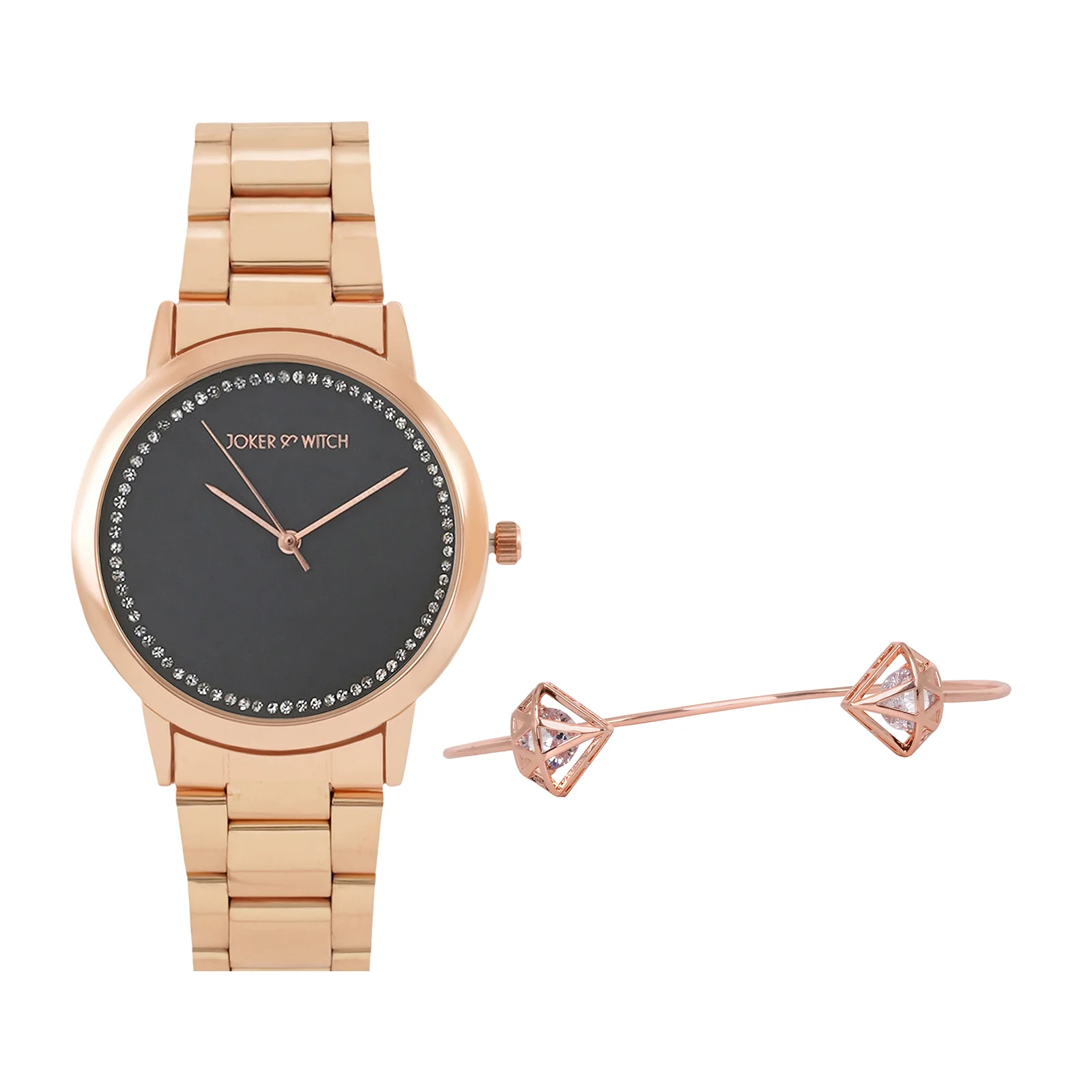 Eadie Rhinestone Watch Bracelet Stack - Image 2