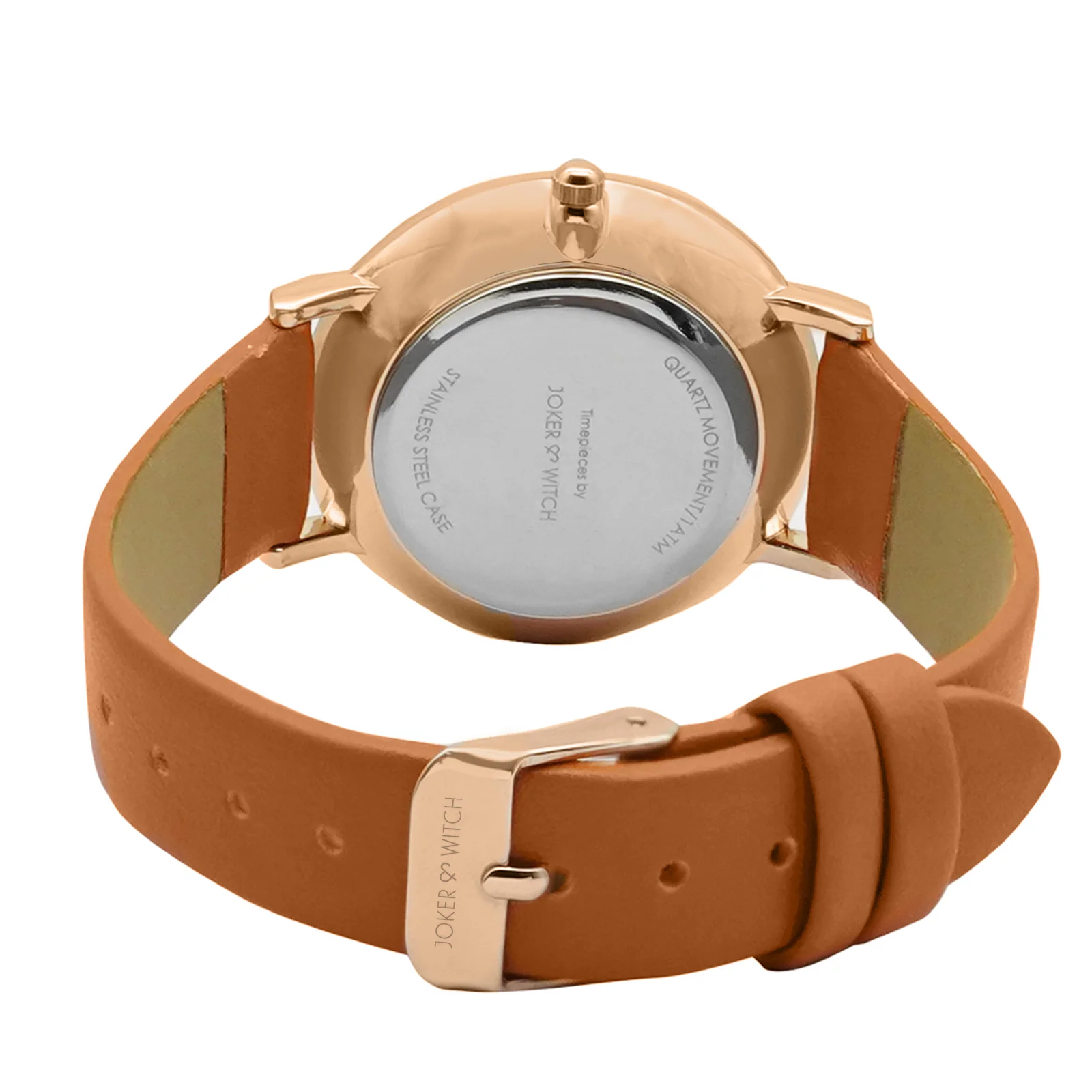 Eartha White Dial Brown Bracelet Stack - Image 5