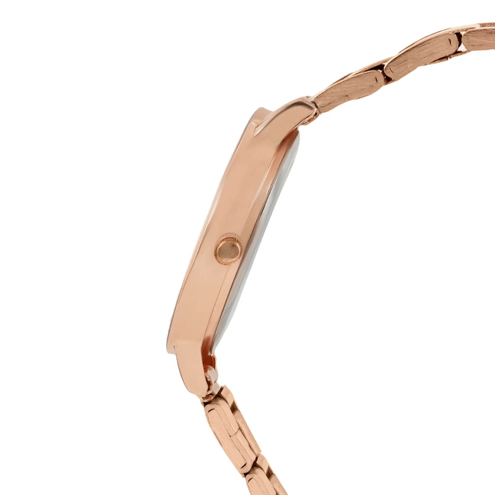 Eclipse White Medium Dial Rose Gold Linked Chain Strap Women's Watch - Image 5