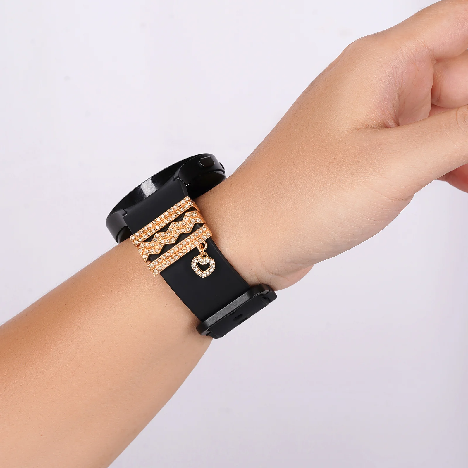 Electric Love Gold Ring Watch Charm - Image 2
