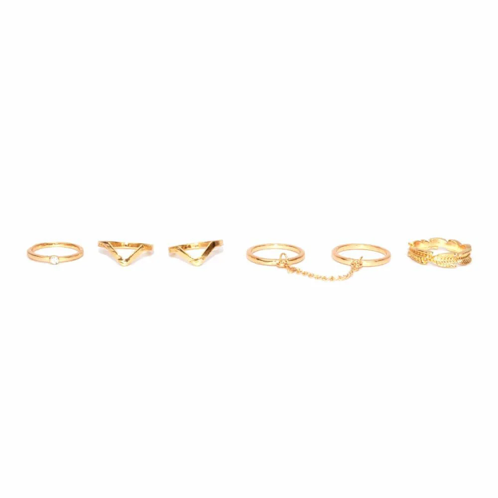 Elegant Gold Midi Rings - Image 3