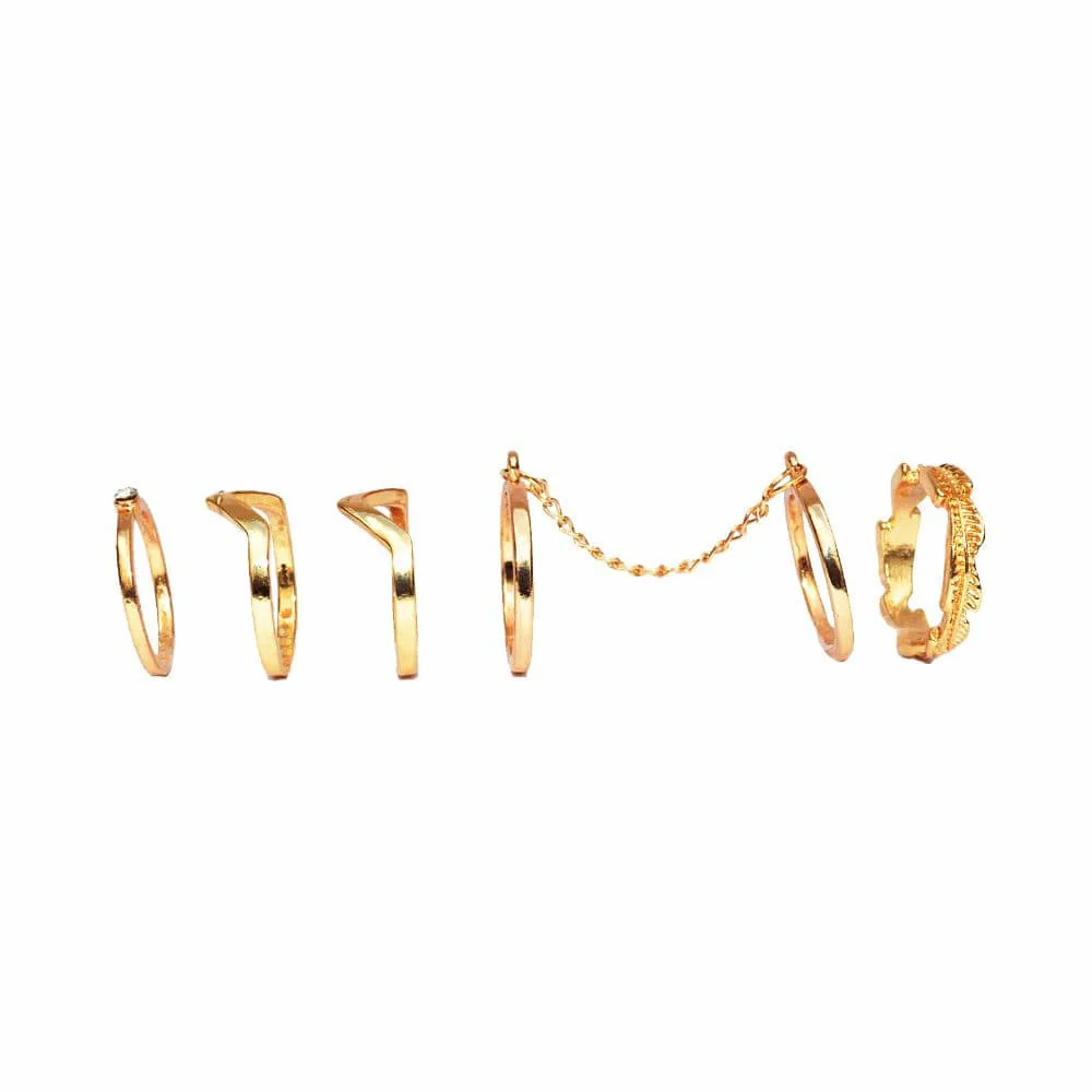 Elegant Gold Midi Rings - Image 4
