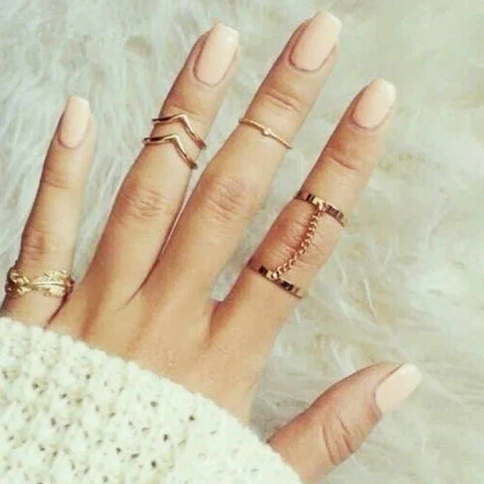 Elegant Gold Midi Rings - Image 6