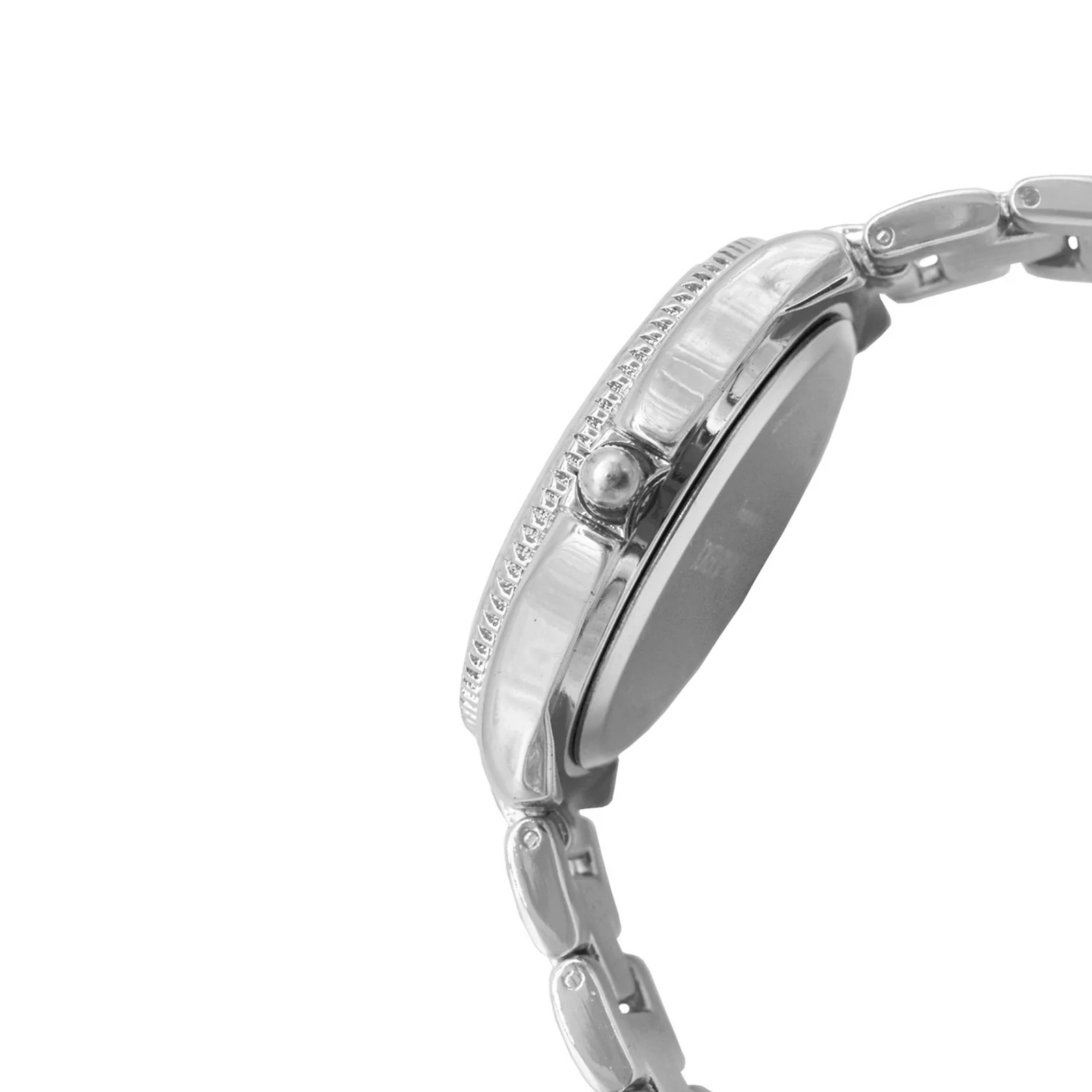 Ella Black Medium Dial Silver Linked Chain Strap Women's Watch - Image 3