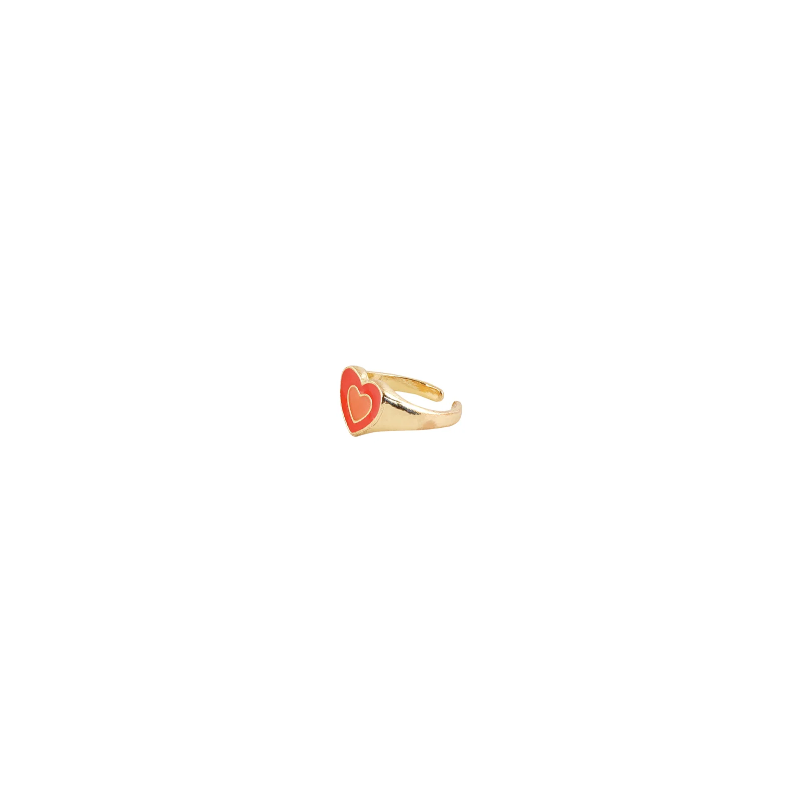 Ellery Orange Heart Ring - Image 4
