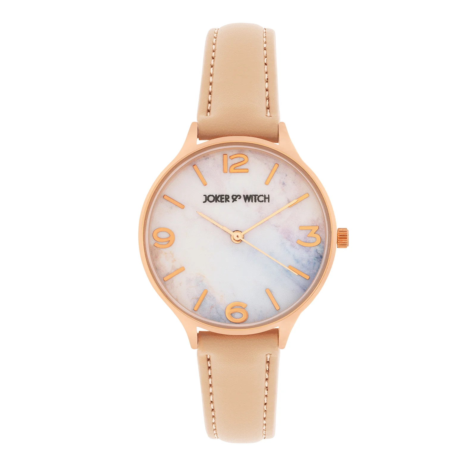 Elysian Multicolor Medium Dial Beige PU Strap Women's Watch - Image 3