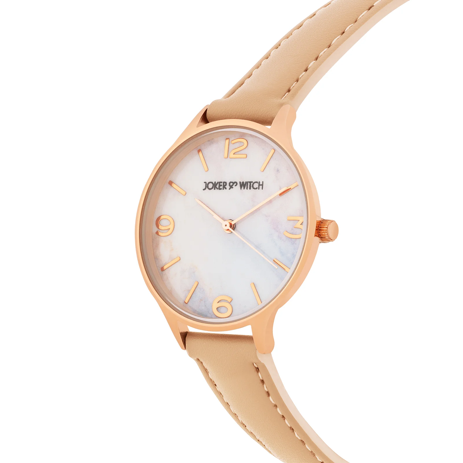 Elysian Multicolor Medium Dial Beige PU Strap Women's Watch - Image 4