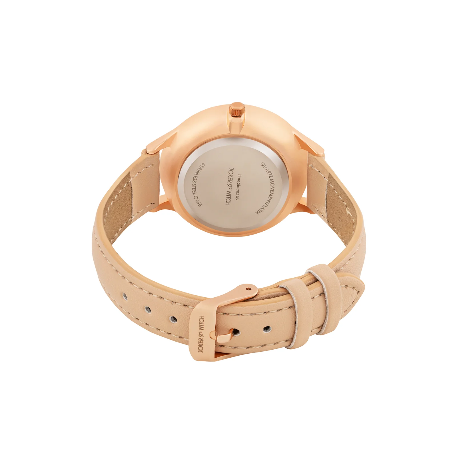 Elysian Multicolor Medium Dial Beige PU Strap Women's Watch - Image 6