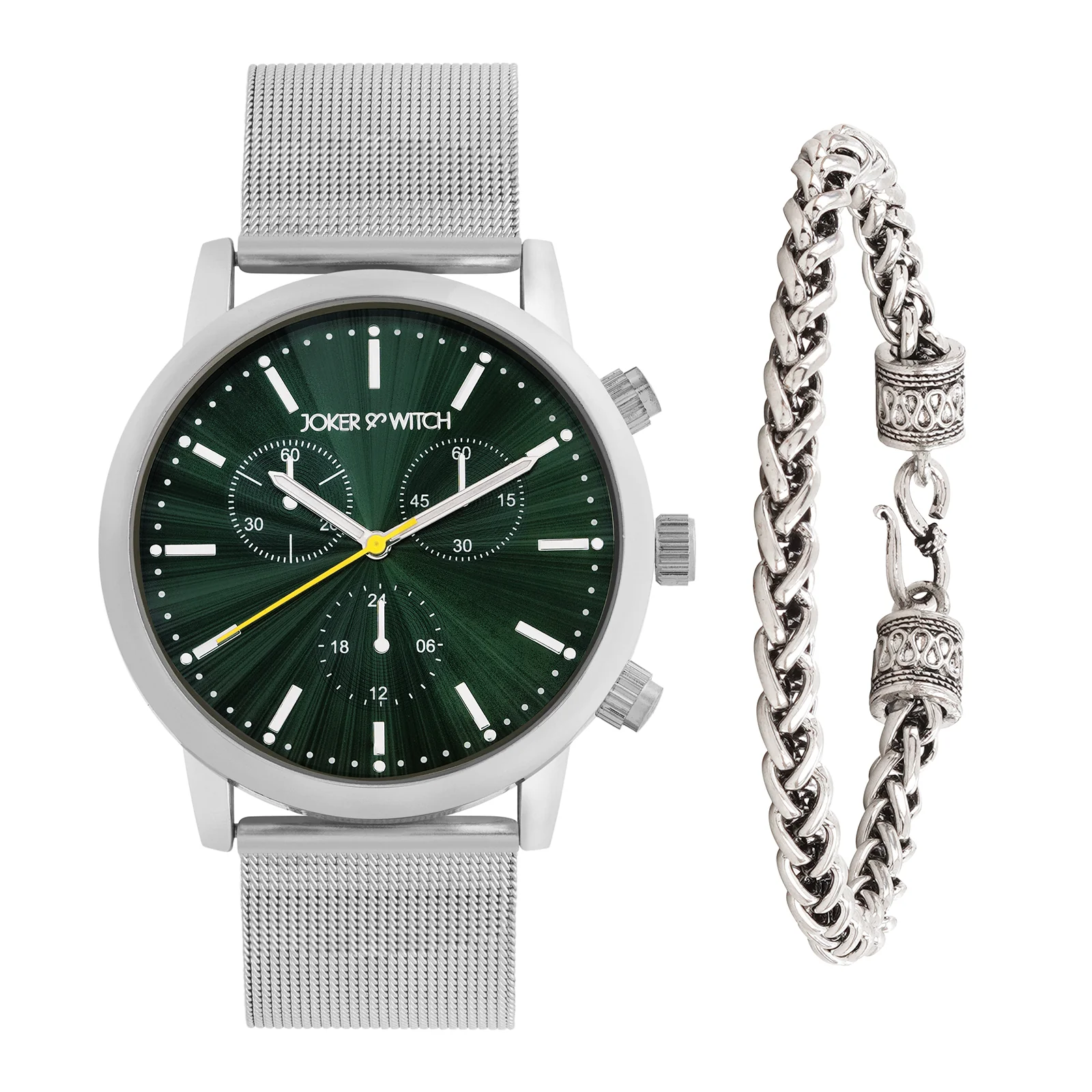 Emerald Luxe Men's Watch Bracelet Stack - Image 2