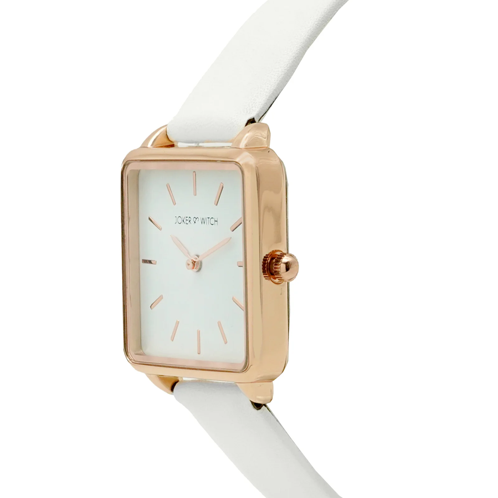 Emily White Small Square Dial PU Strap Women's Watch - Image 2