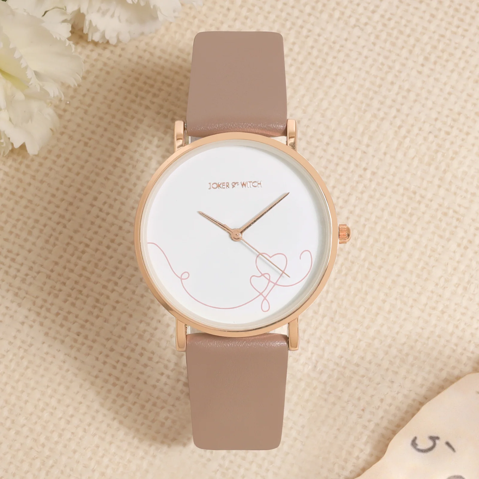 Printed Enchant Mauve Medium Dial PU Strap Women's Watch - Image 3