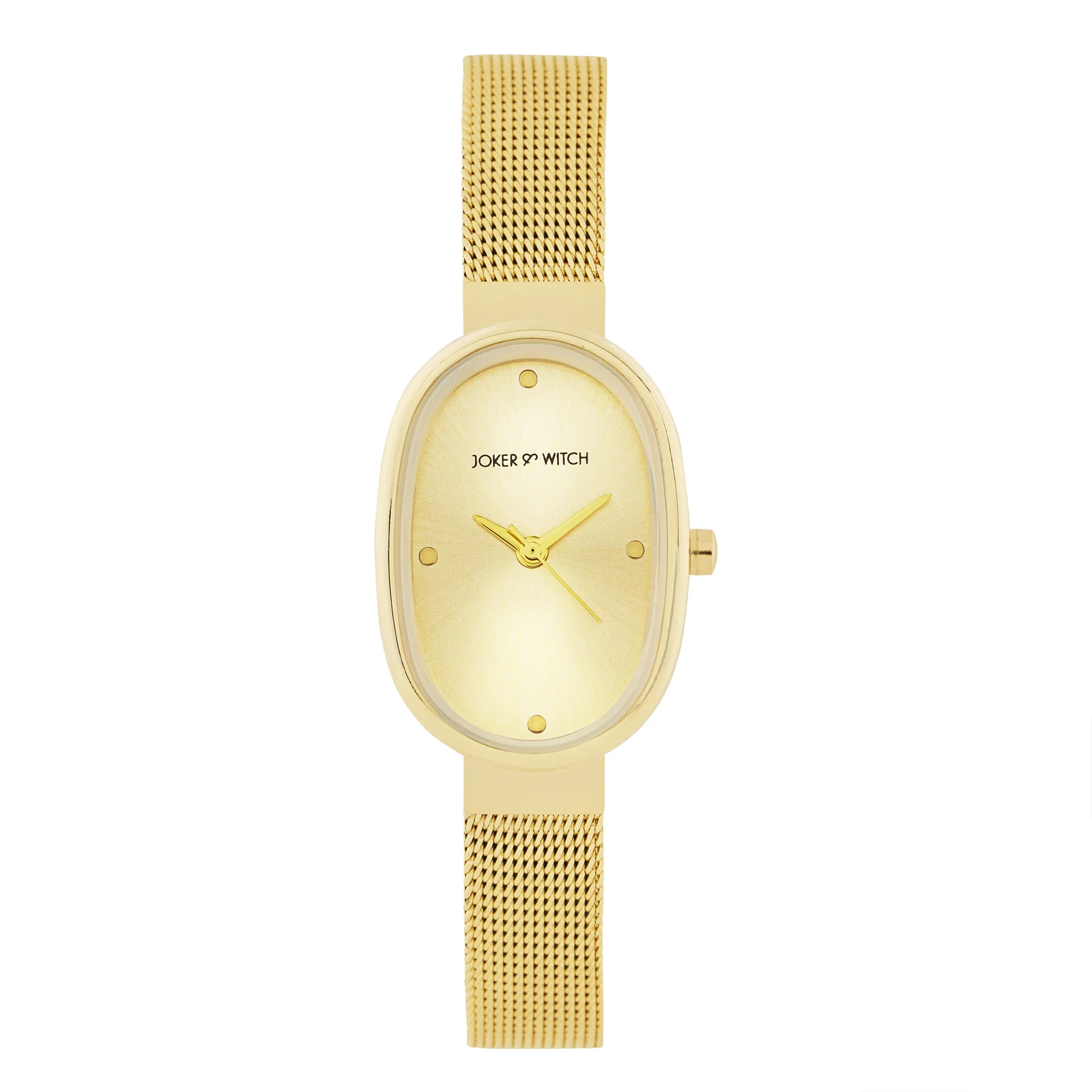 Enola Gold Small Oval Dial Mesh Strap Women's Watch - Image 3