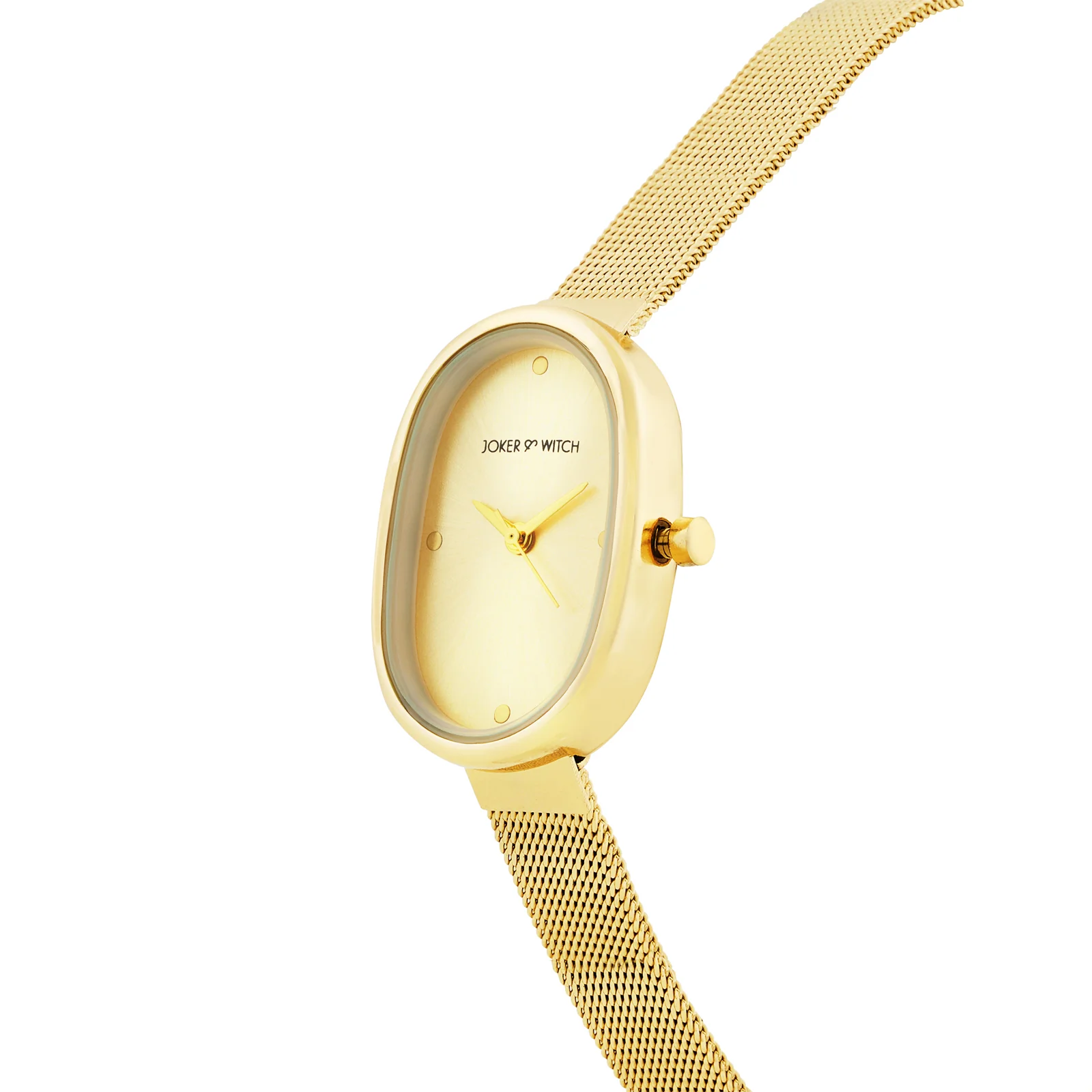 Enola Gold Small Oval Dial Mesh Strap Women's Watch - Image 4