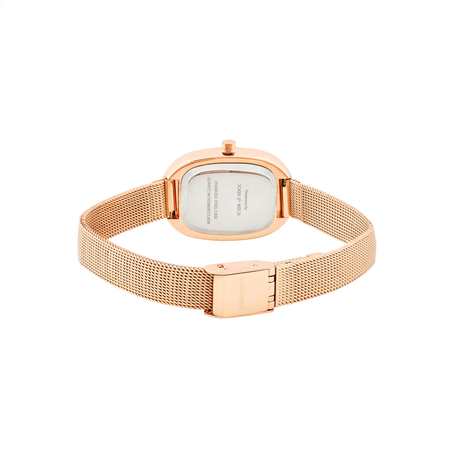 Enola Rose Gold Small Oval Dial Mesh Strap Women's Watch - Image 6