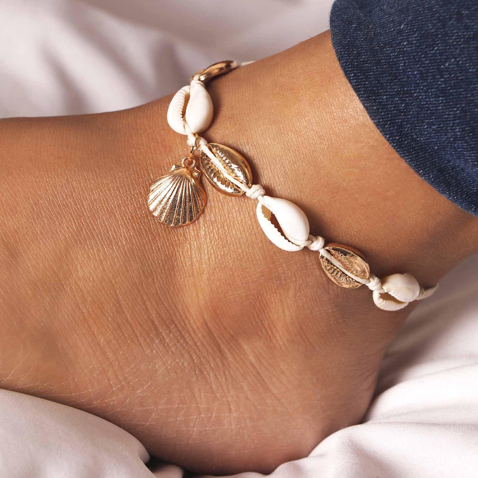Erica Mixed Shell Bracelet/Anklet - Image 3