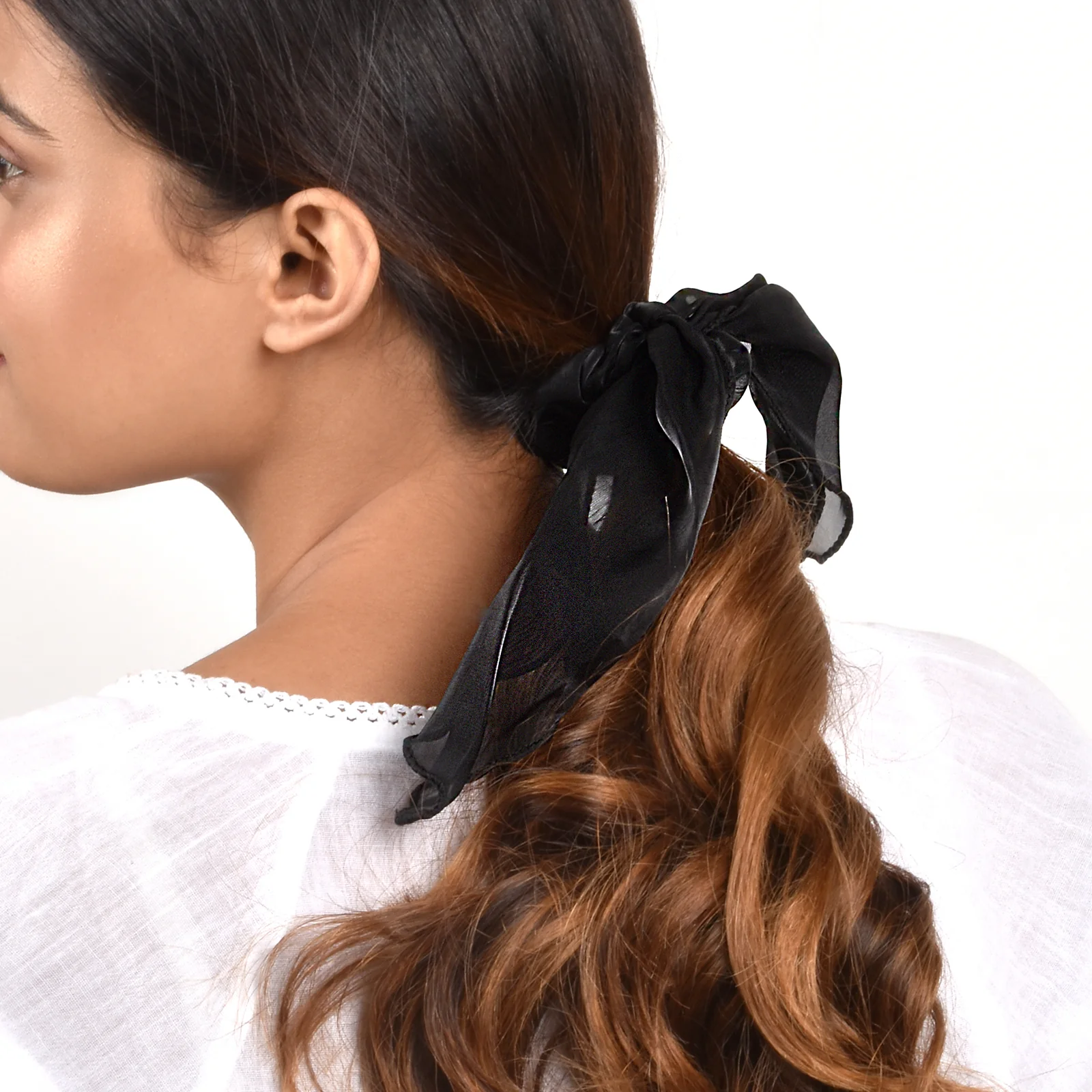 Esme Black Scrunchie - Image 2