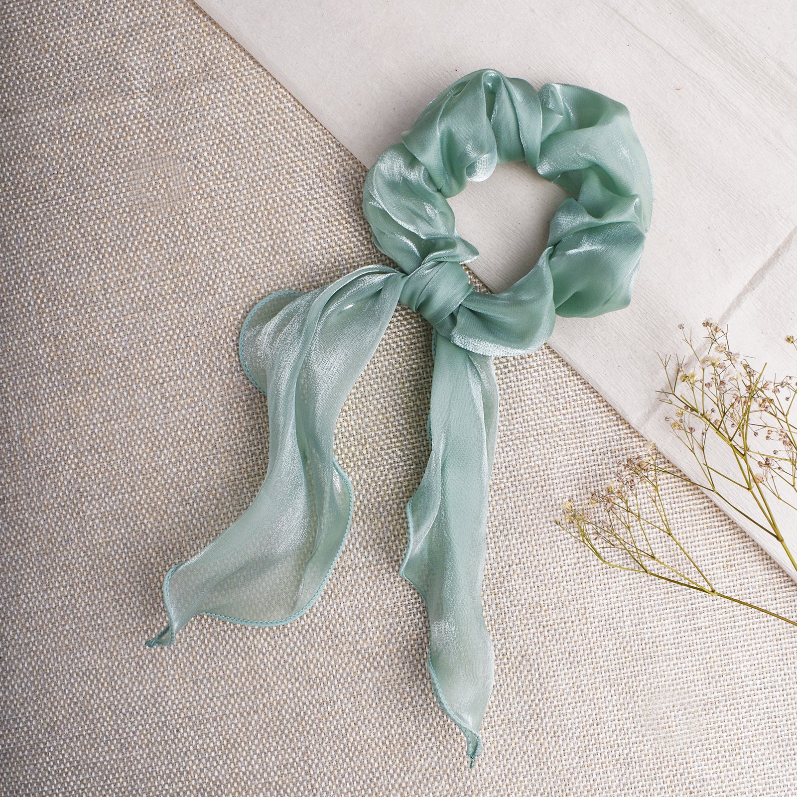 Esme Teal Scrunchie - Image 2