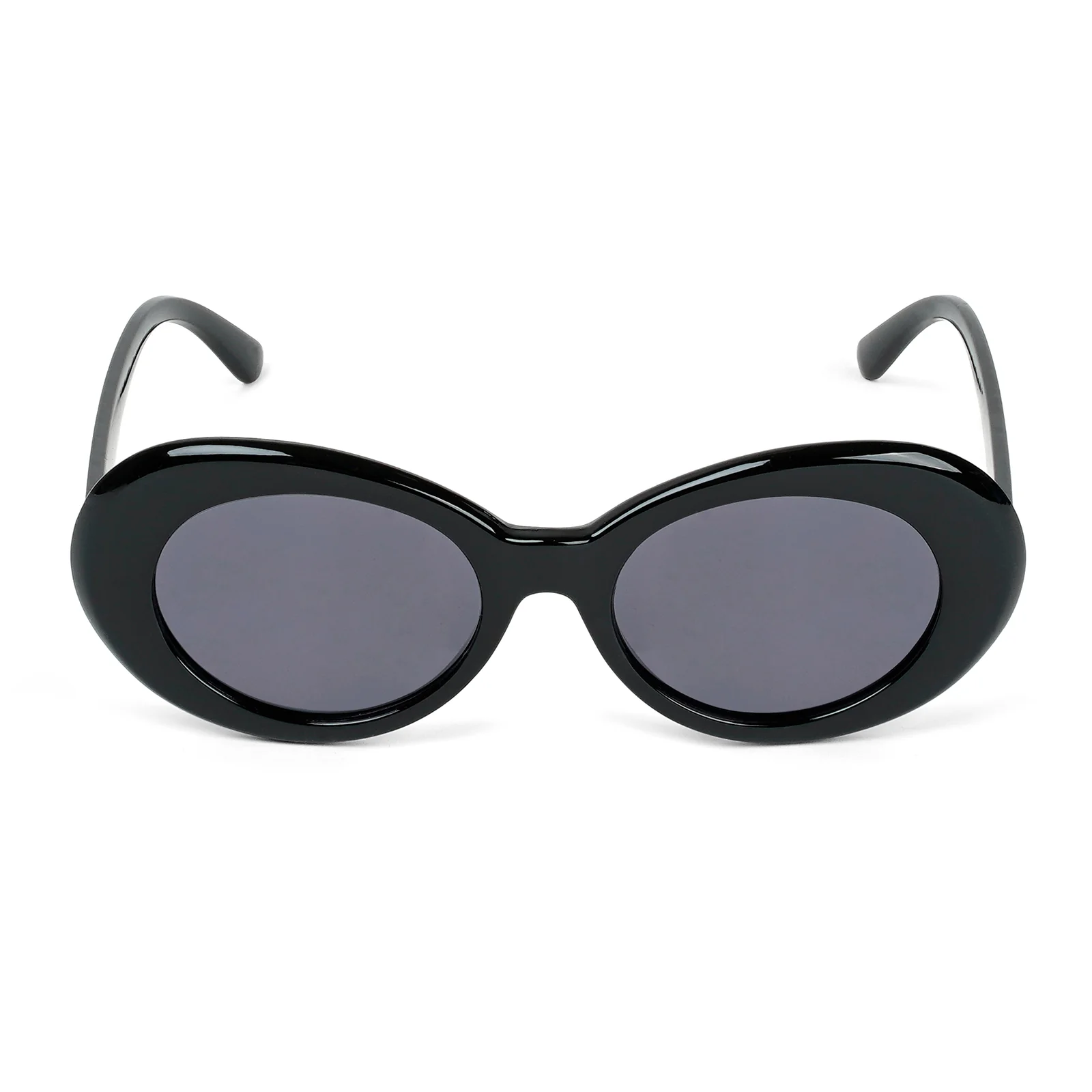 Estela Oval Black Sunglasses - Image 3