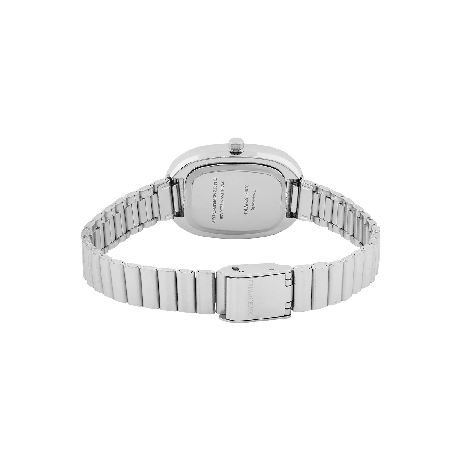Eterna Black Small Oval Dial Silver Linked Chain Strap Women's Watch - Image 6