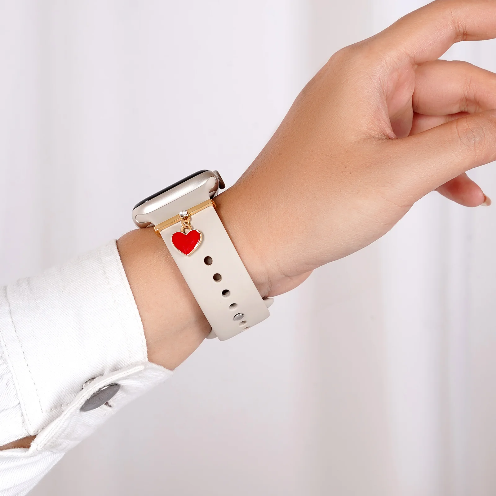 Euphoria Gold And Red Ring Watch Charm - Image 2