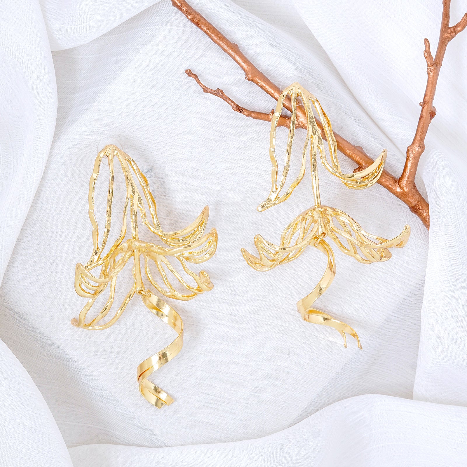 Europa Gold Earrings - Image 2