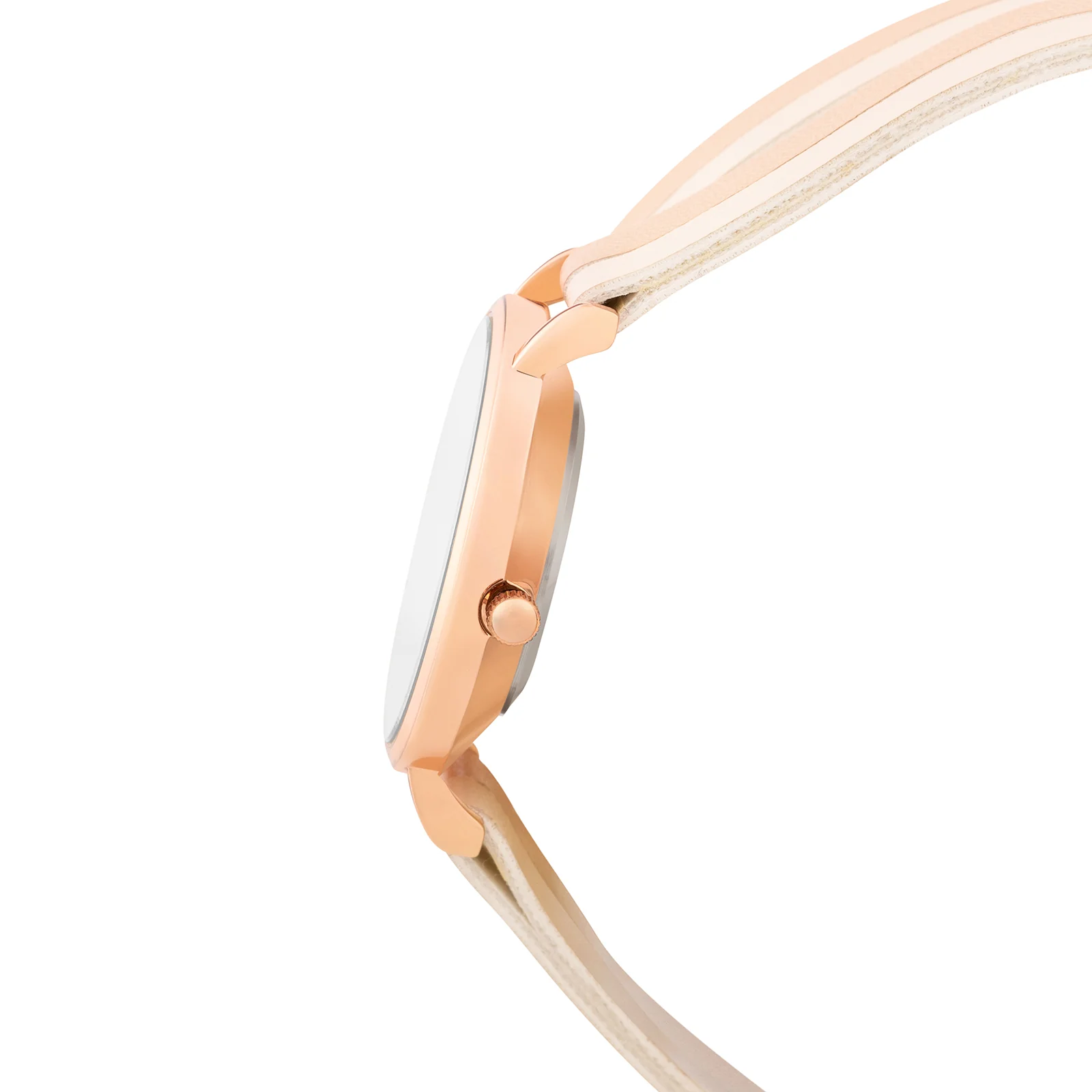 Eventide White Medium Dial Beige PU Wrap Around Strap Women's Watch - Image 5
